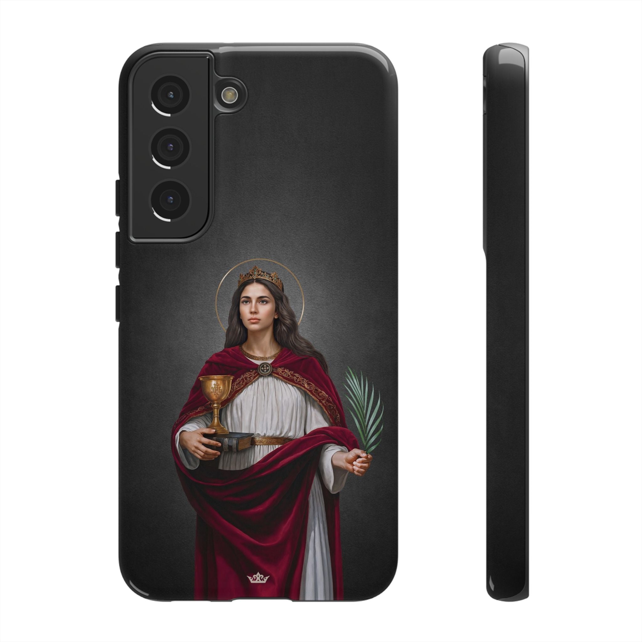 St. Barbara Hard Phone Case (Dark)