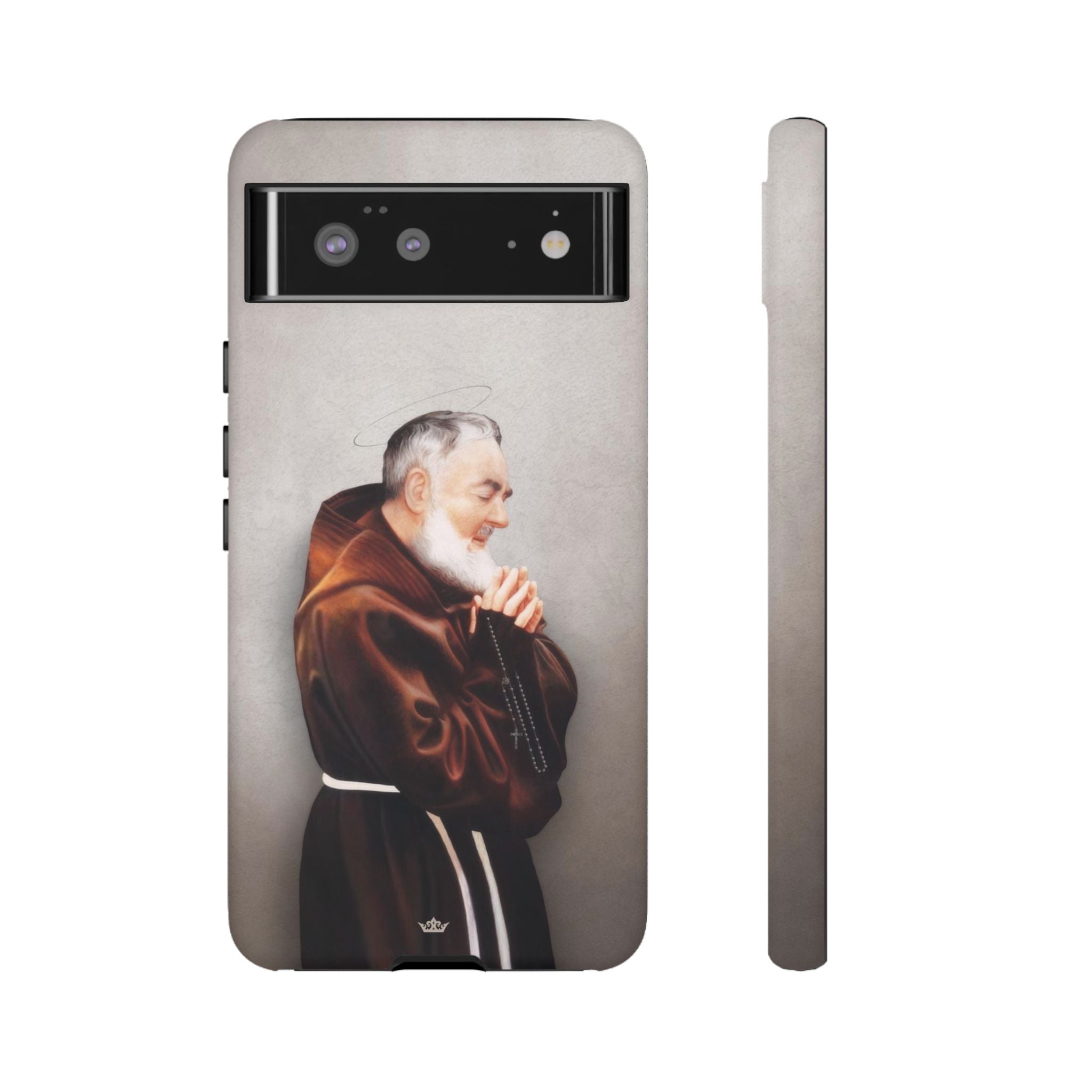 St. Padre Pio Hard Phone Case (Light)