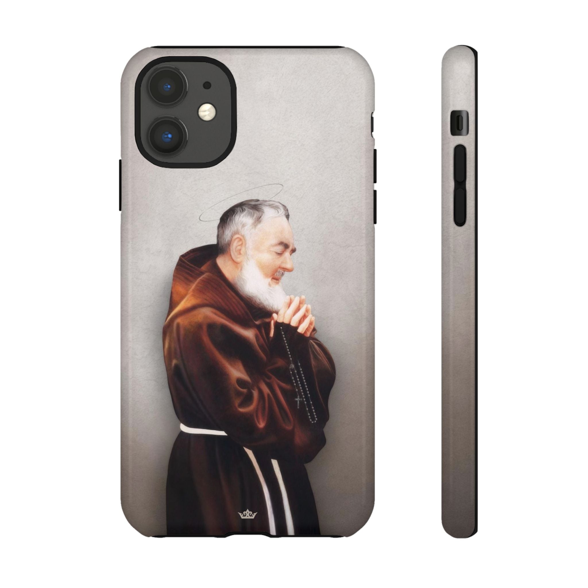 St. Padre Pio Hard Phone Case (Light)