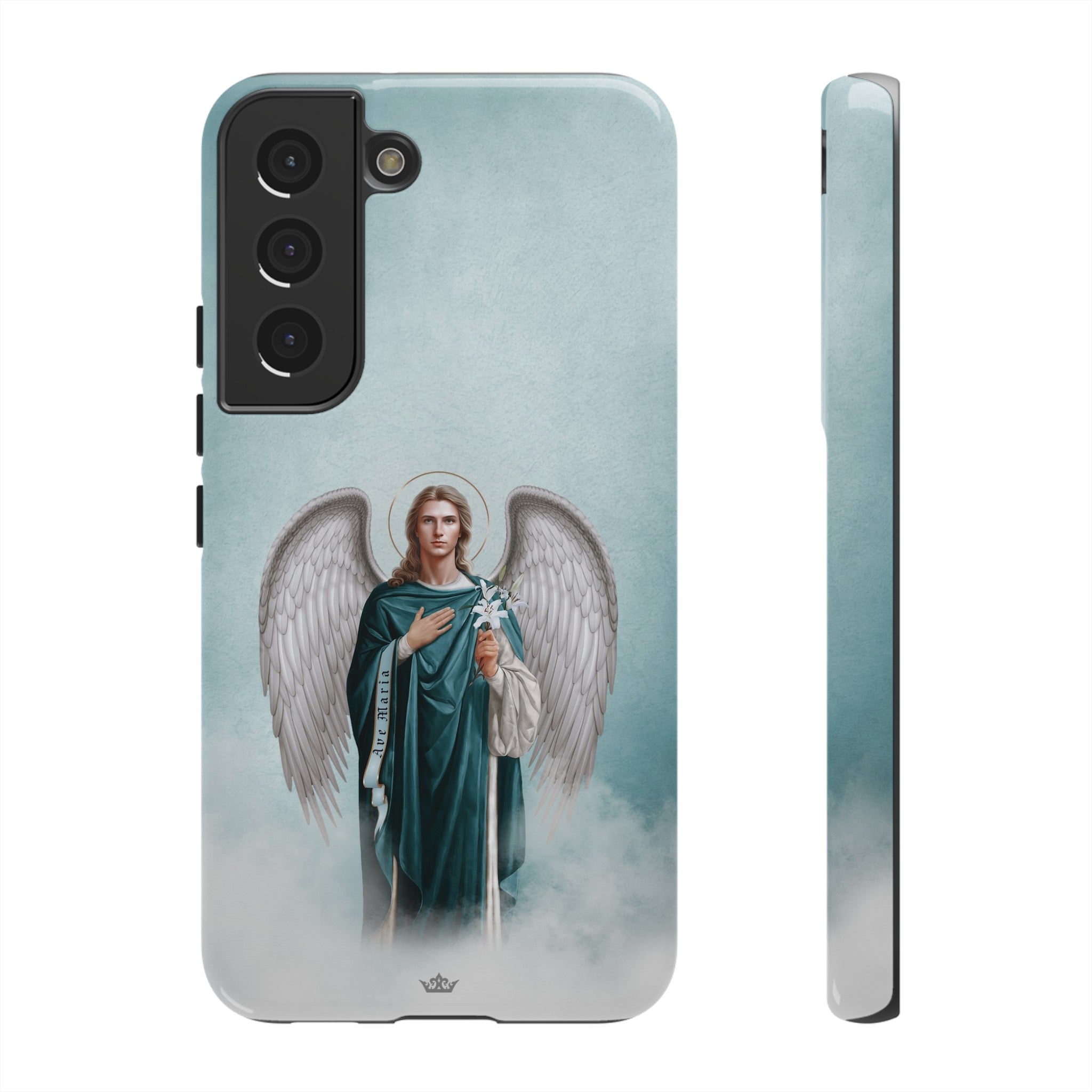 St. Gabriel the Archangel Hard Phone Case (Blue)