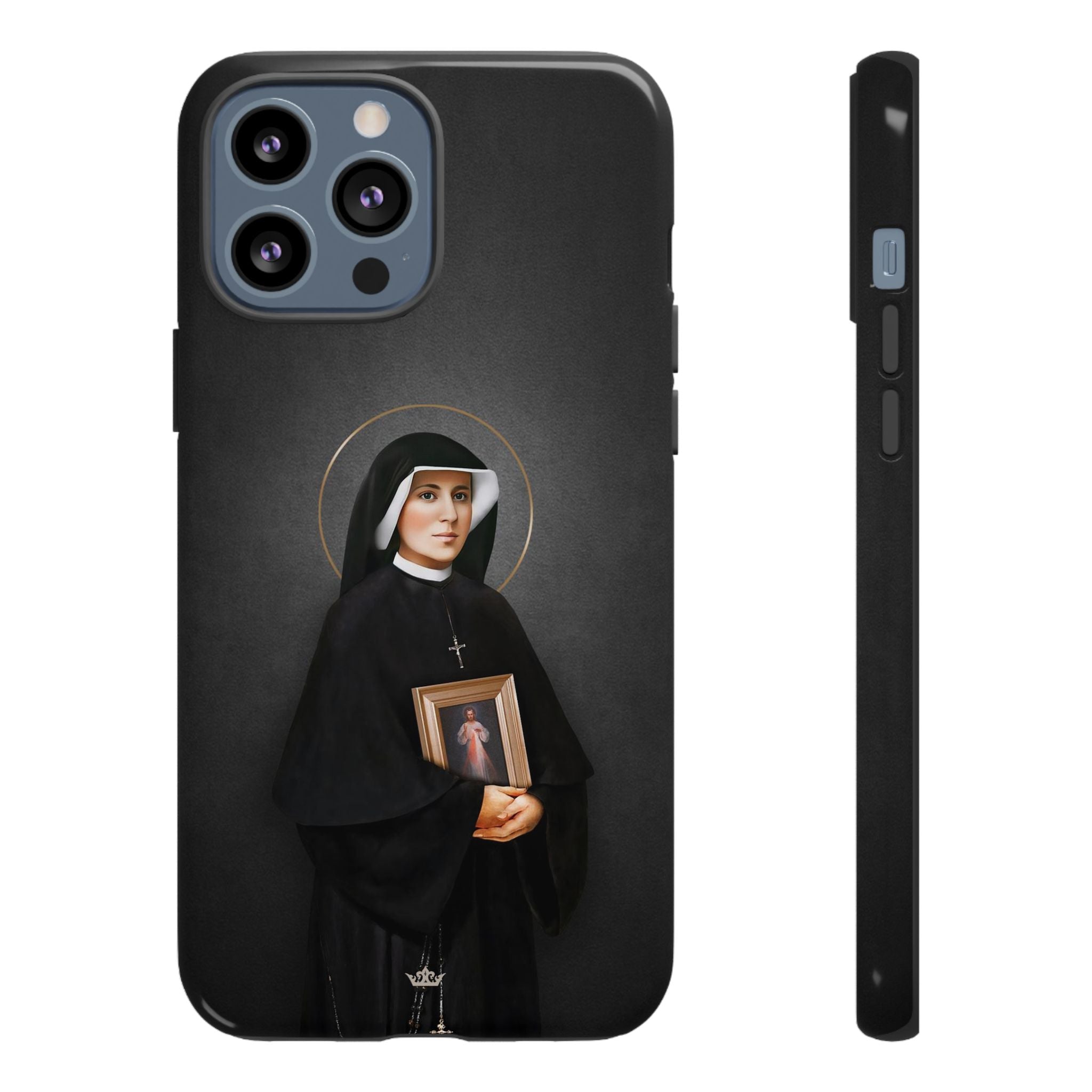 St. Faustina Hard Phone Case (Dark)