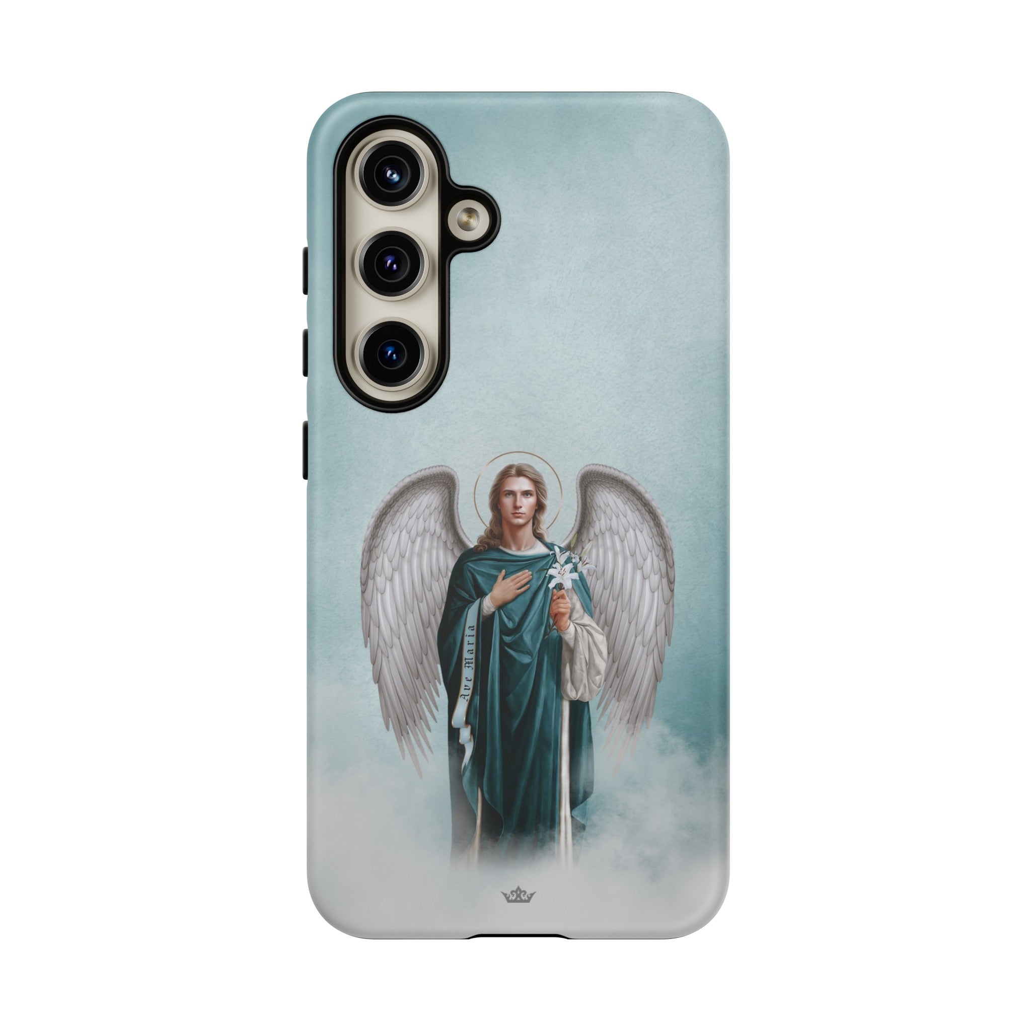 St. Gabriel the Archangel Hard Phone Case (Blue)