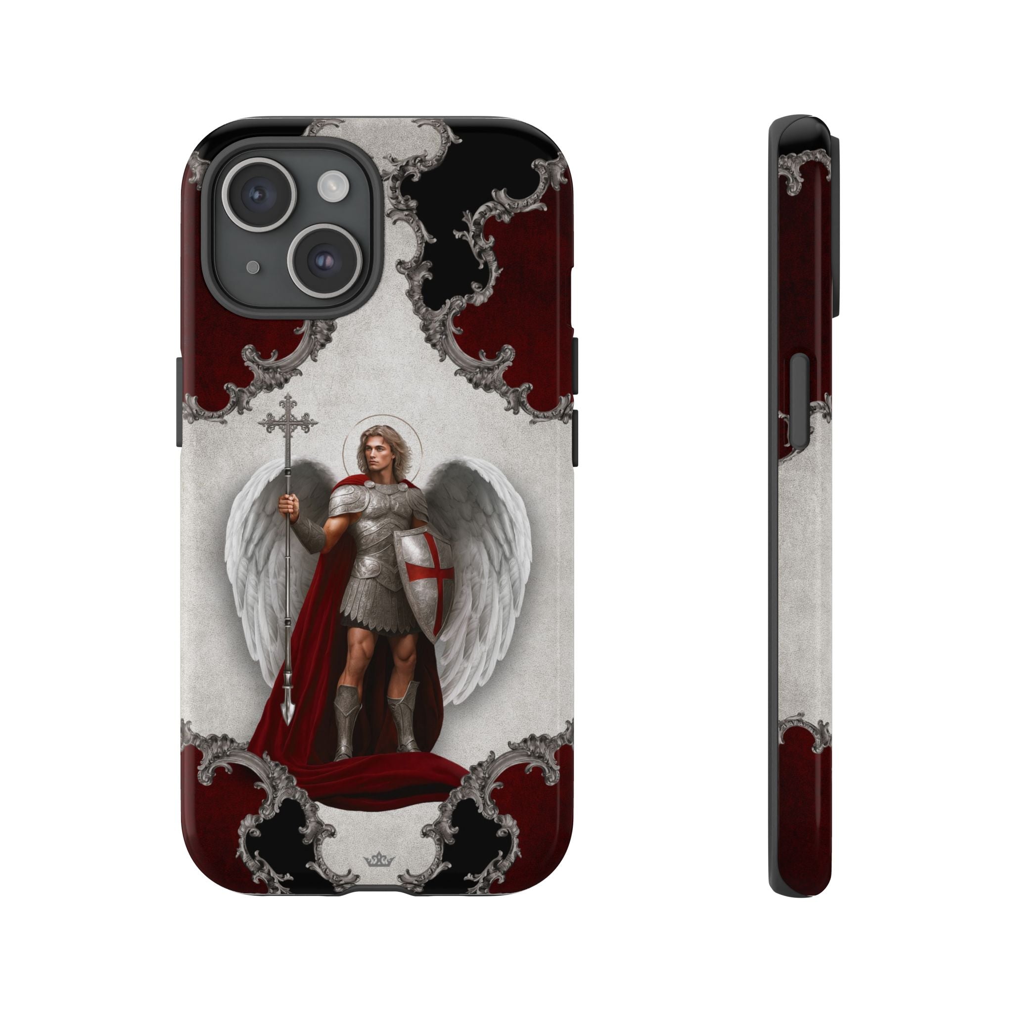 St. Michael the Archangel Victorious Hard Phone Case (Baroque)