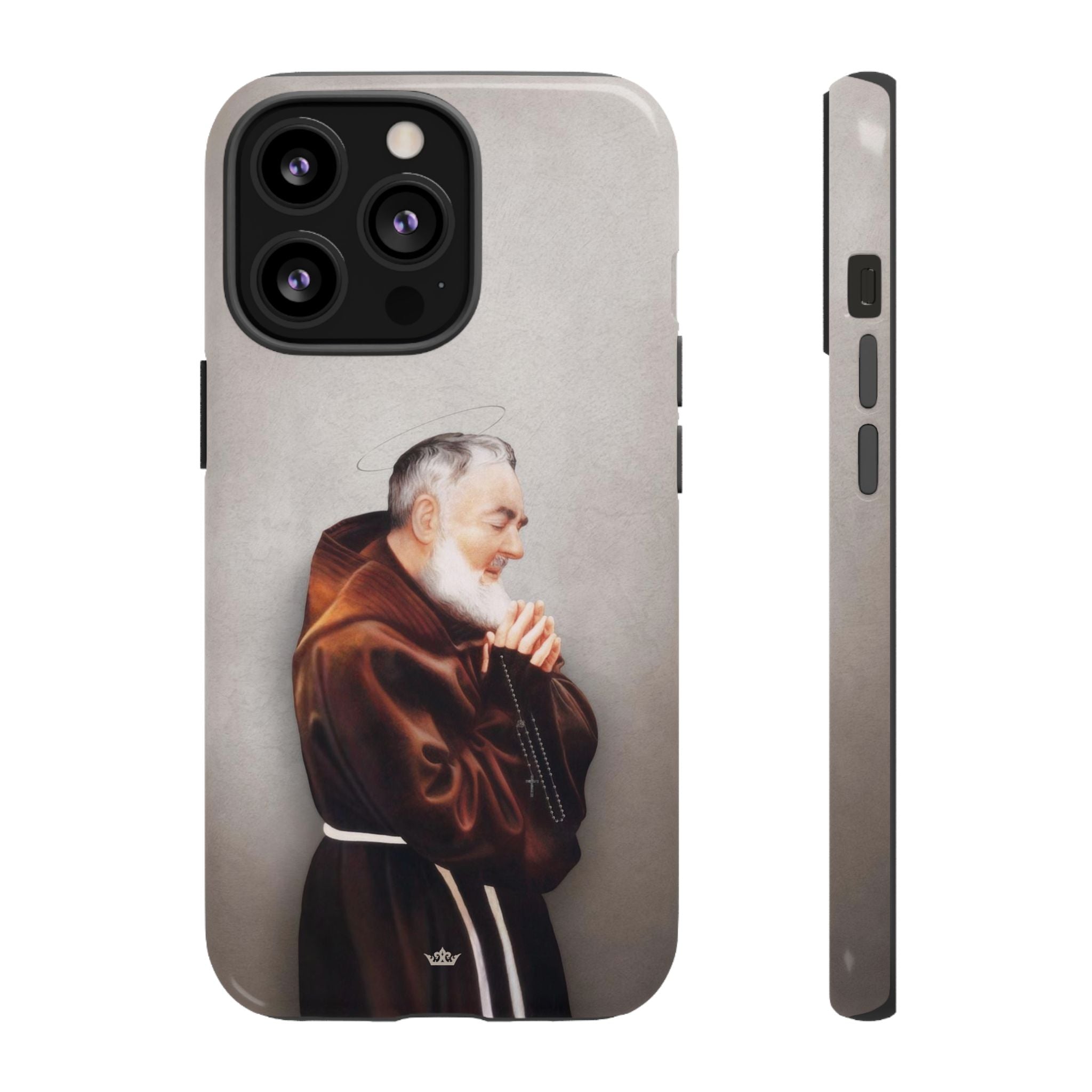 St. Padre Pio Hard Phone Case (Light)