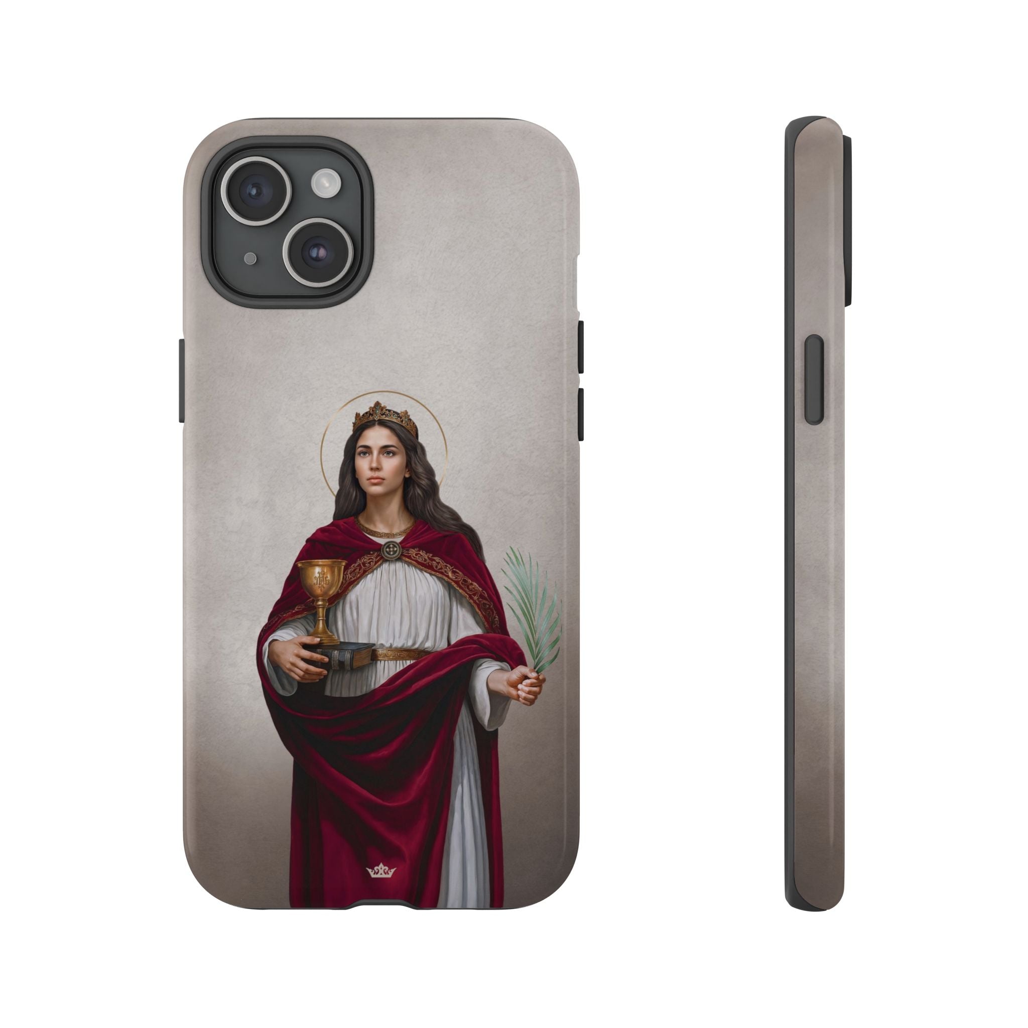 St. Barbara Hard Phone Case (Light)