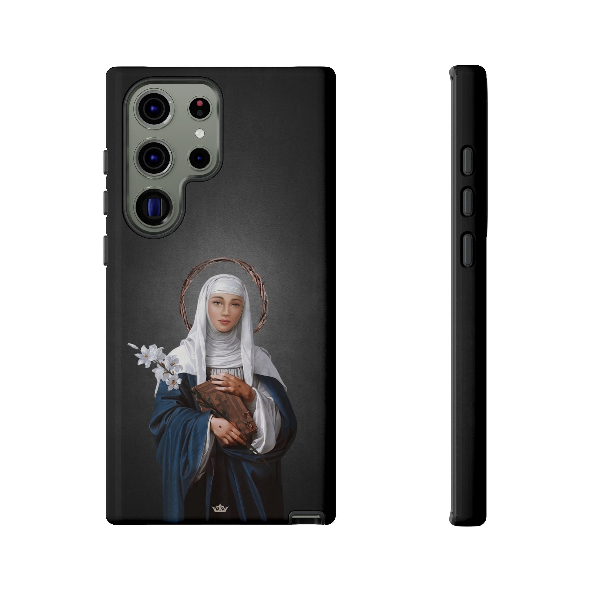 St. Catherine of Siena Hard Phone Case (Dark)