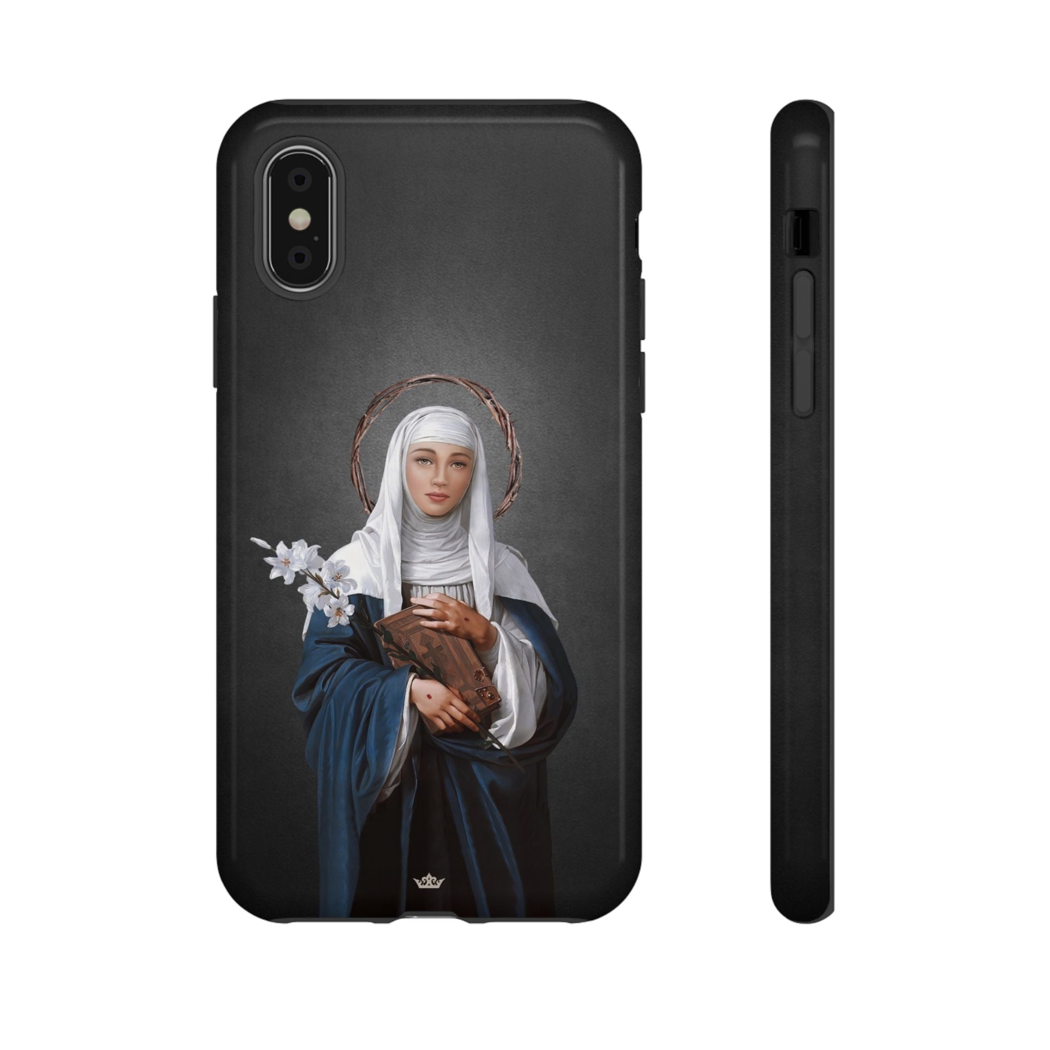 St. Catherine of Siena Hard Phone Case (Dark)