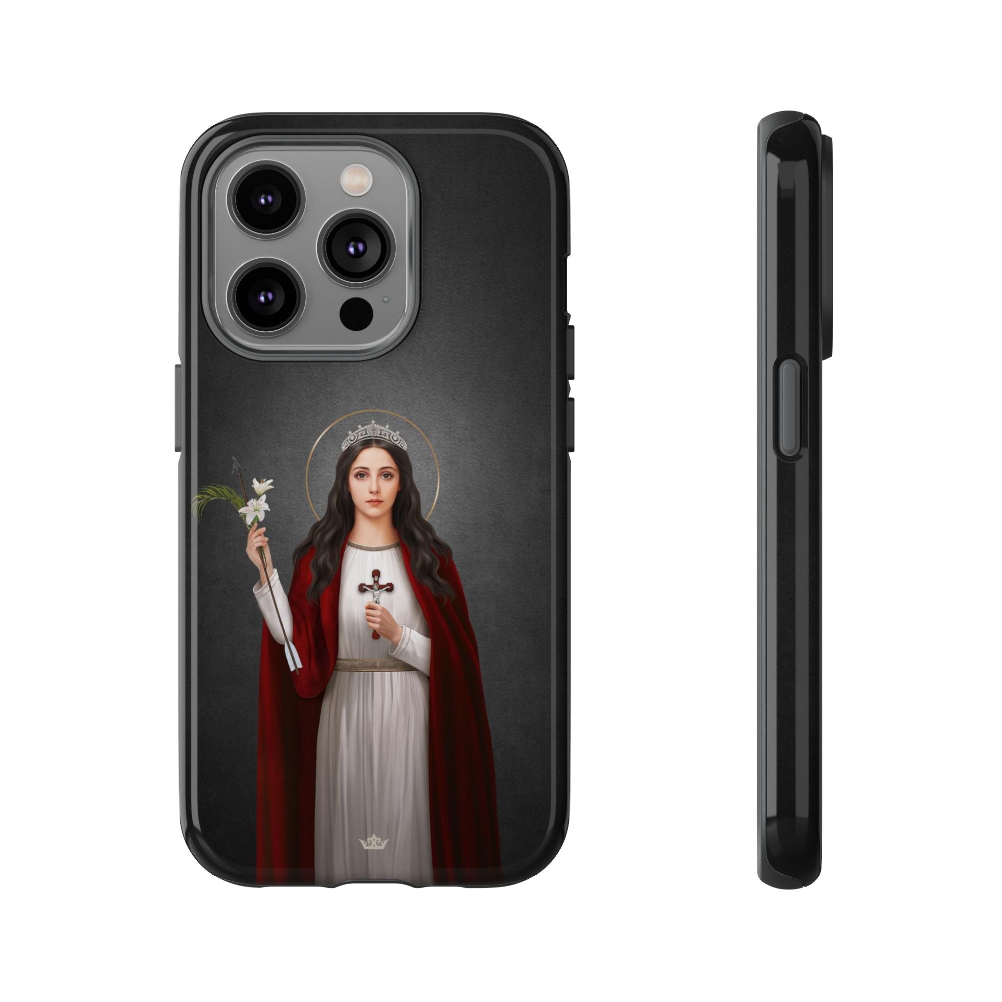 St. Philomena Hard Phone Case (Dark)