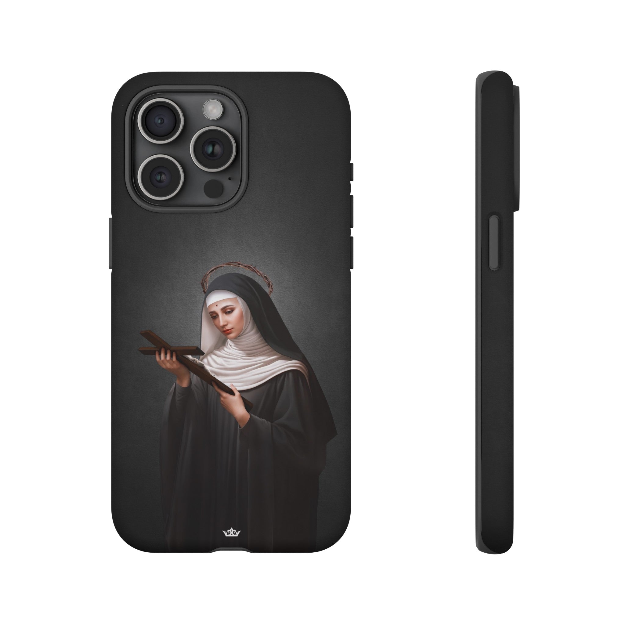 St. Rita of Cascia Hard Phone Case (Dark)