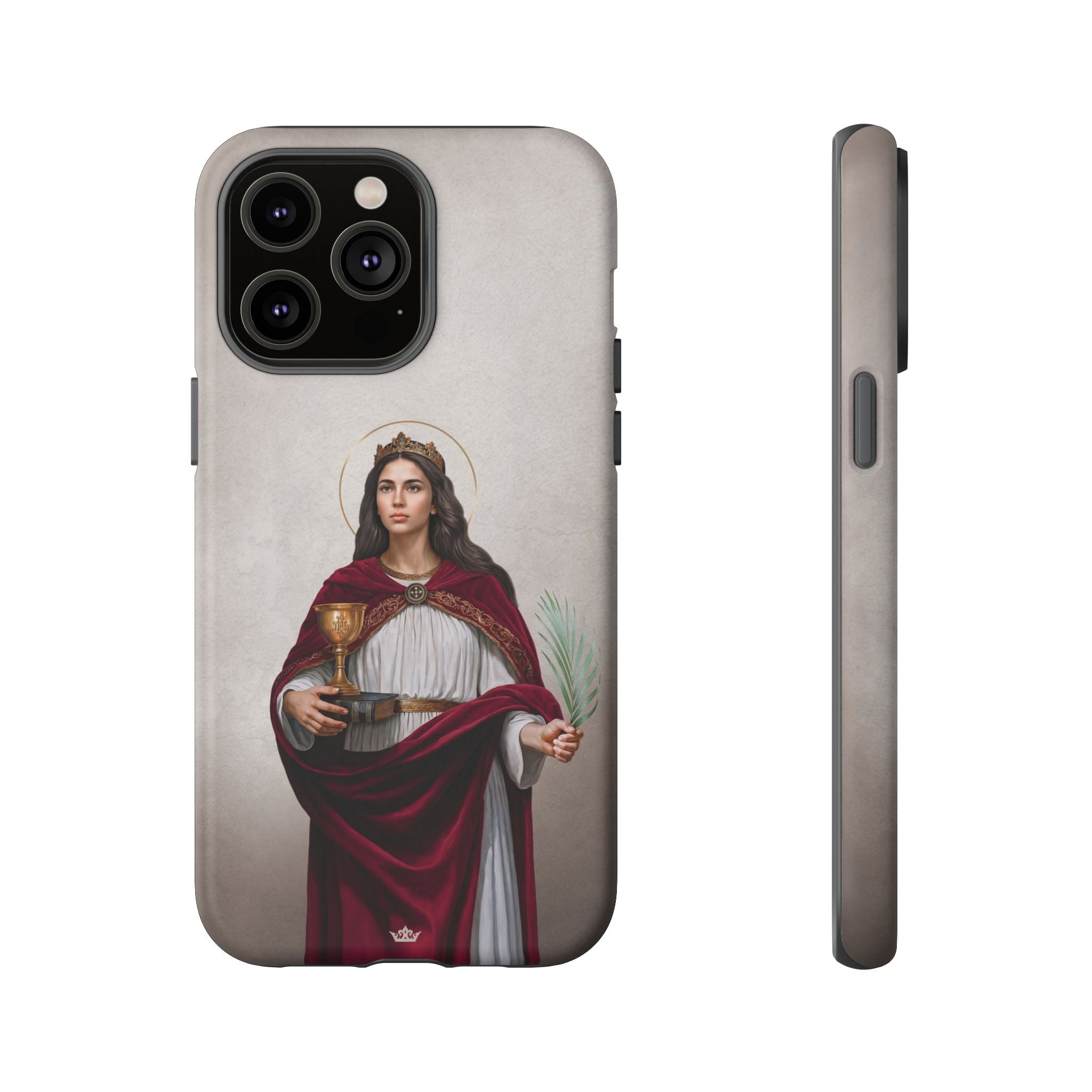 St. Barbara Hard Phone Case (Light)