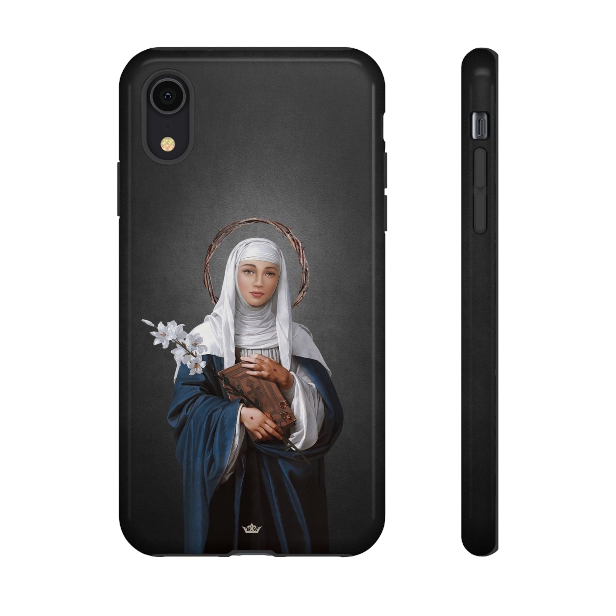 St. Catherine of Siena Hard Phone Case (Dark)