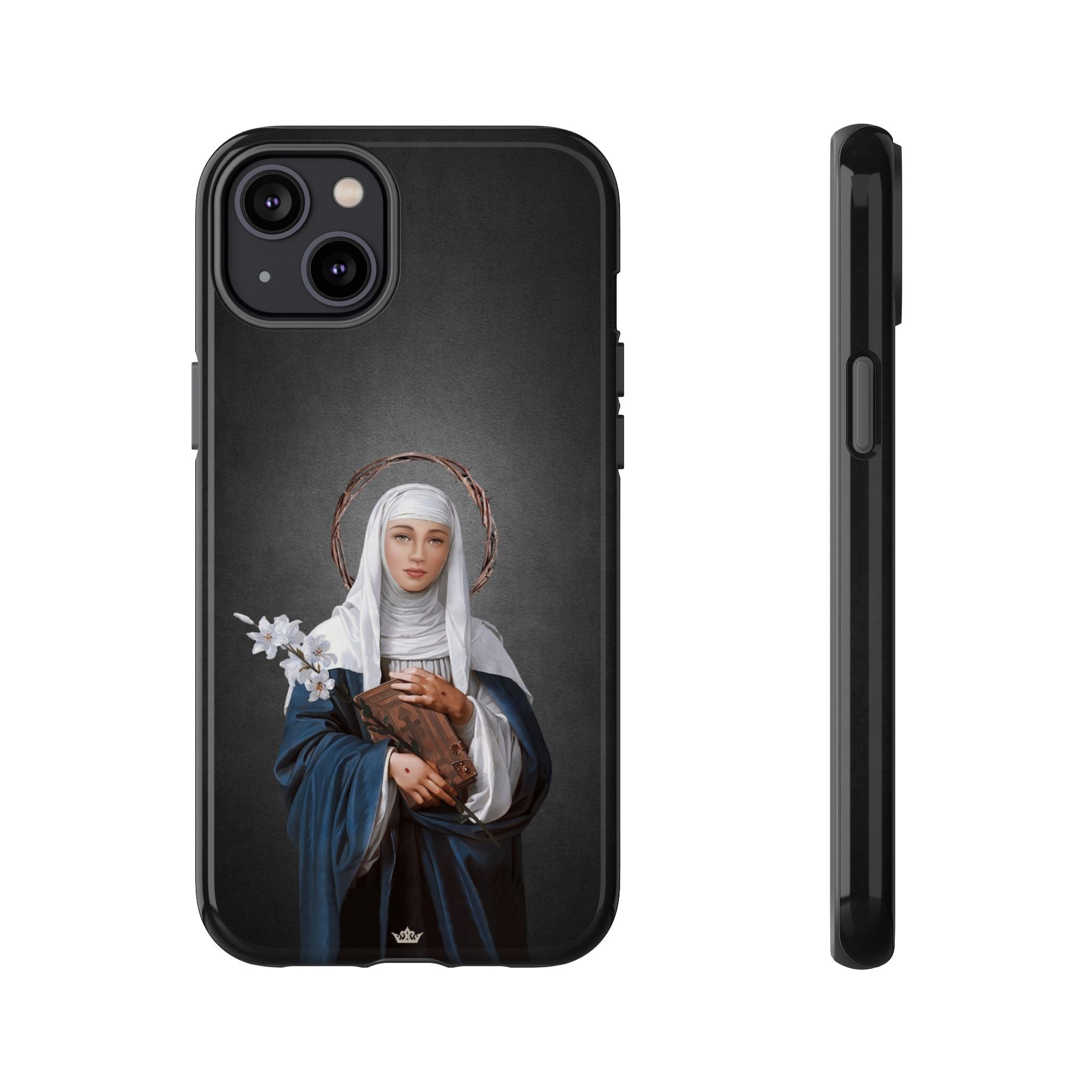 St. Catherine of Siena Hard Phone Case (Dark)