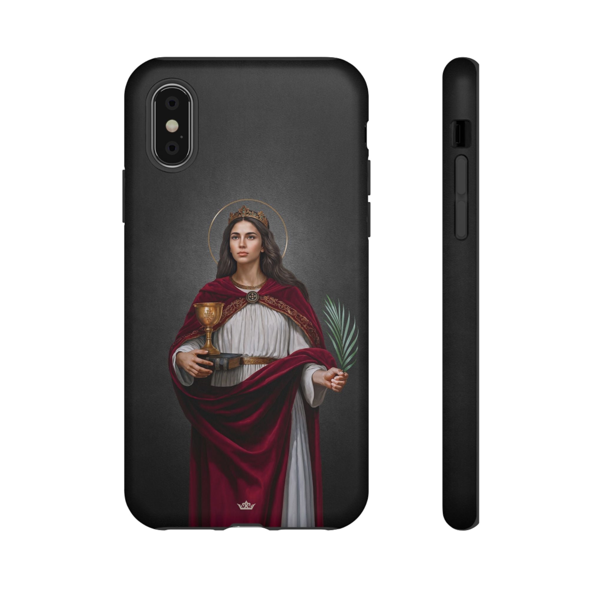 St. Barbara Hard Phone Case (Dark)