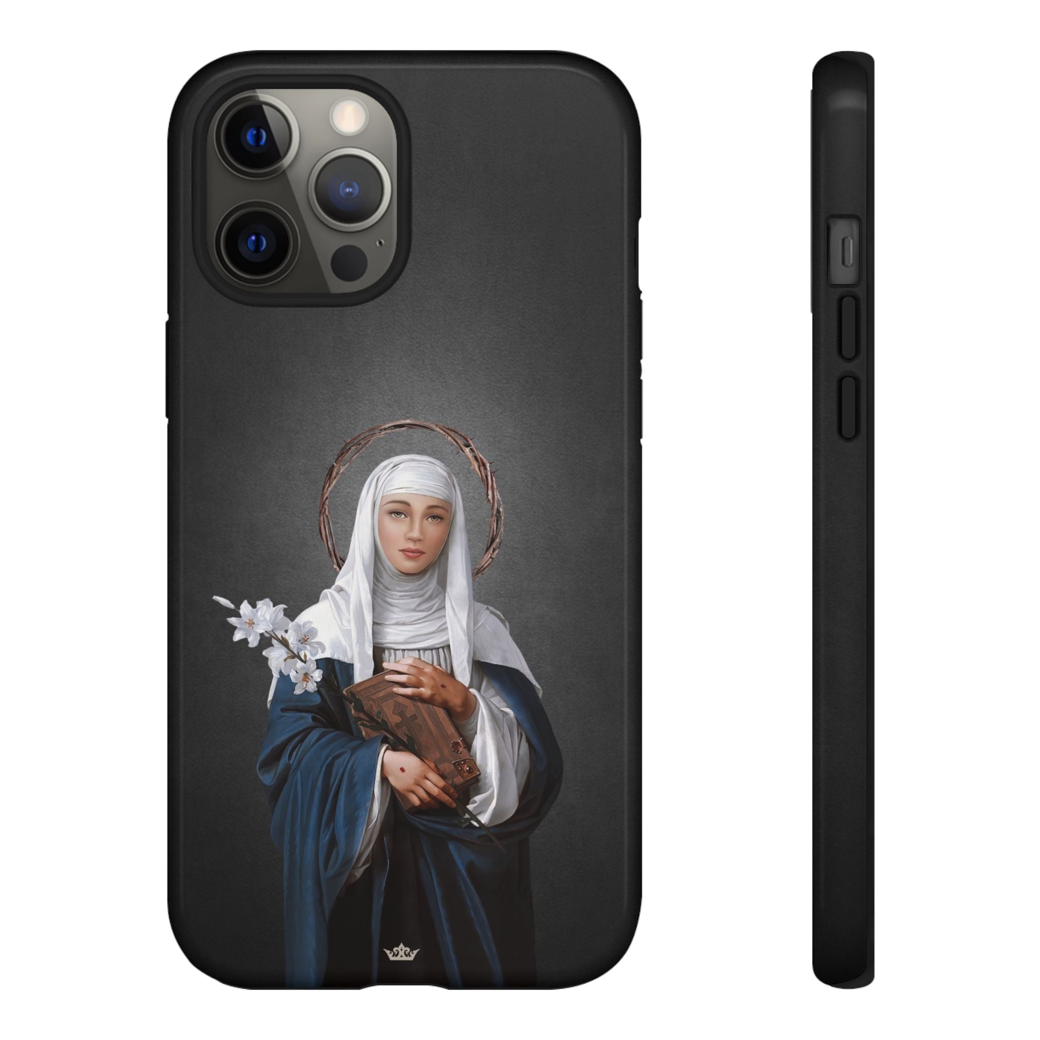 St. Catherine of Siena Hard Phone Case (Dark)