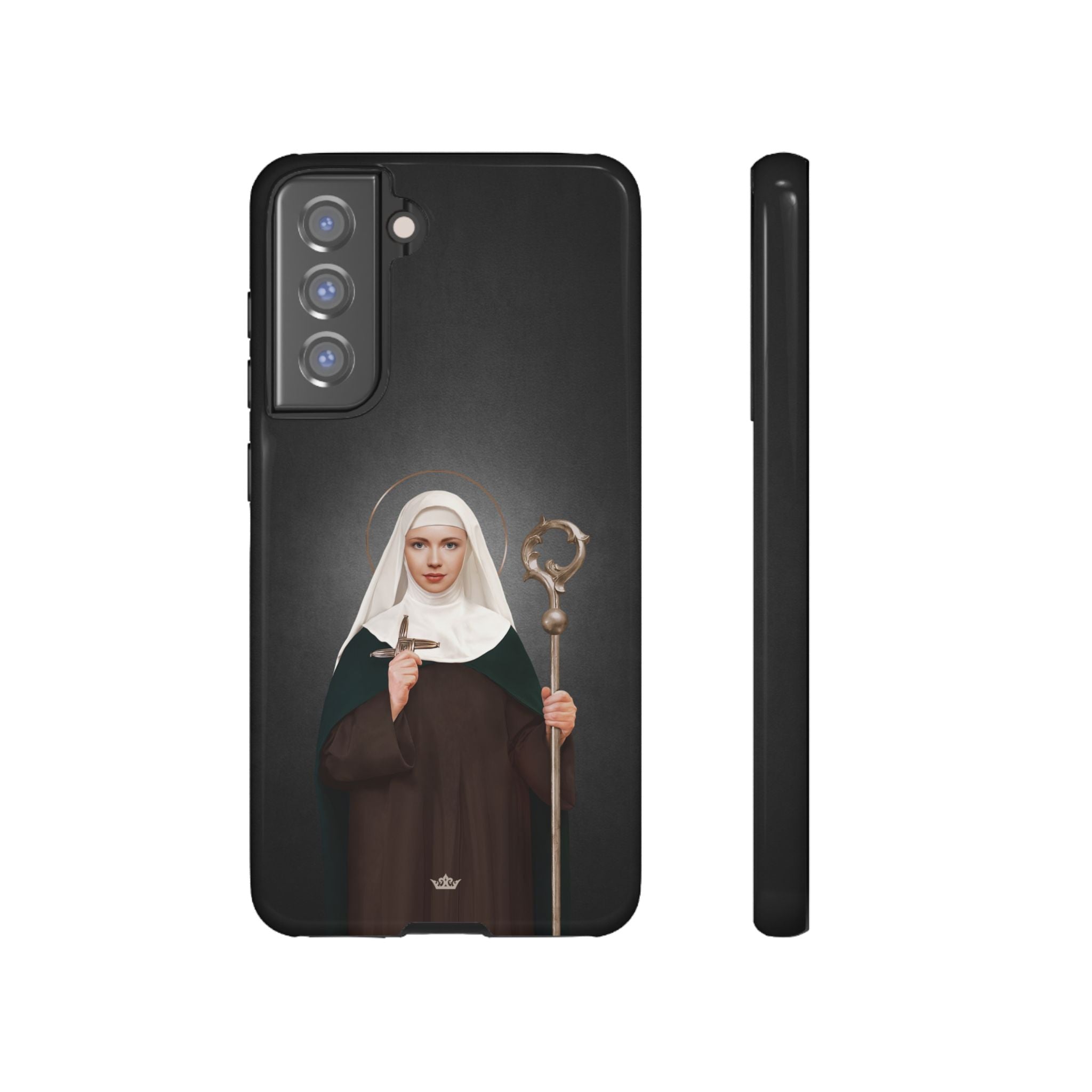 St. Brigid of Ireland Hard Phone Case (Dark)