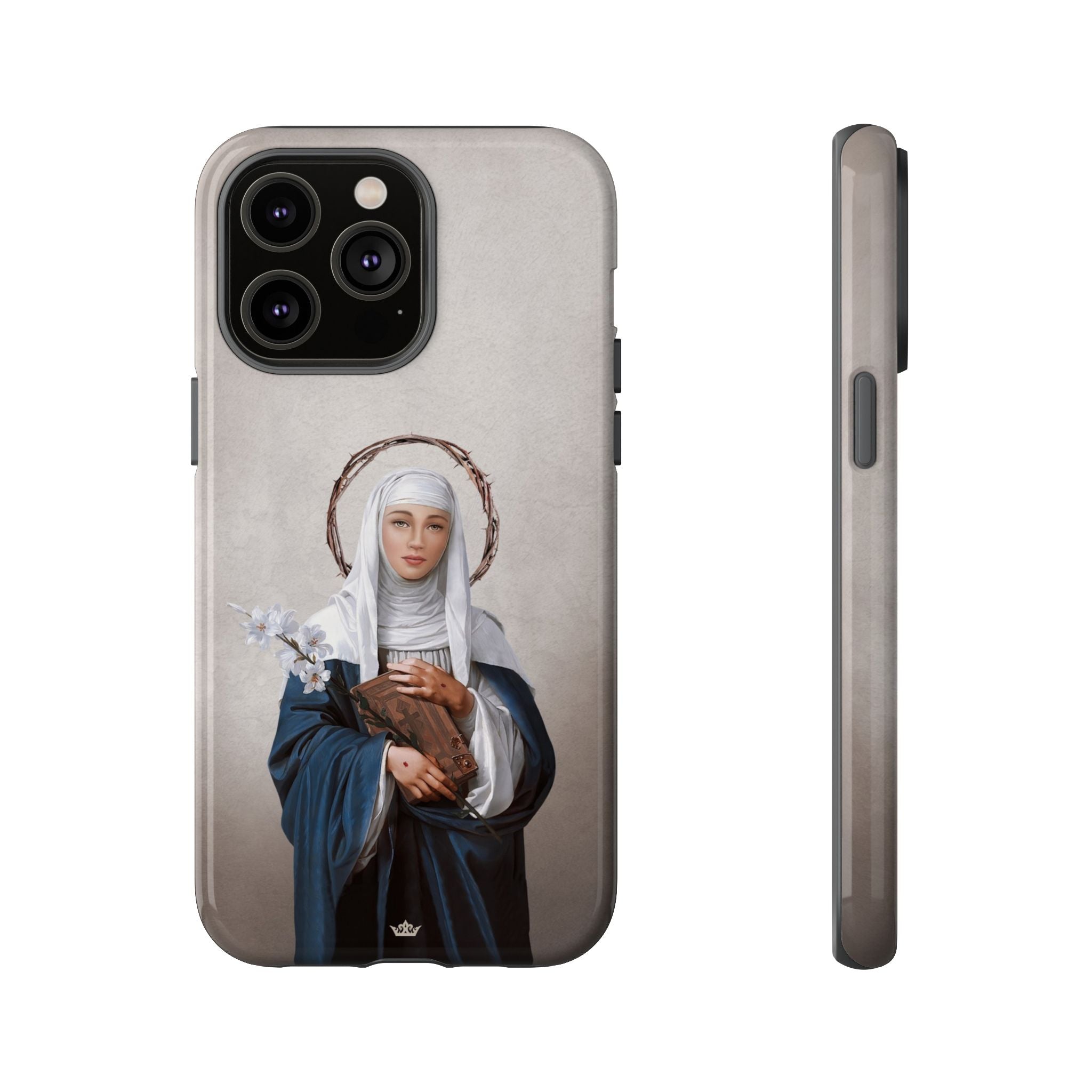 St. Catherine of Siena Hard Phone Case (Light)