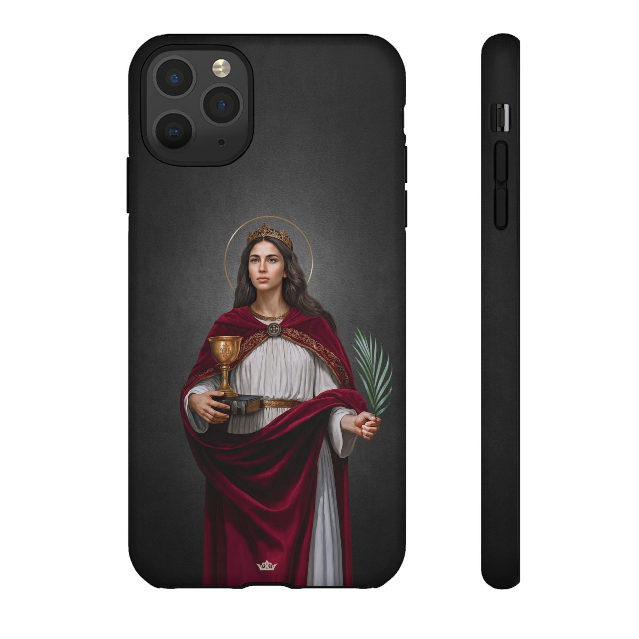 St. Barbara Hard Phone Case (Dark)