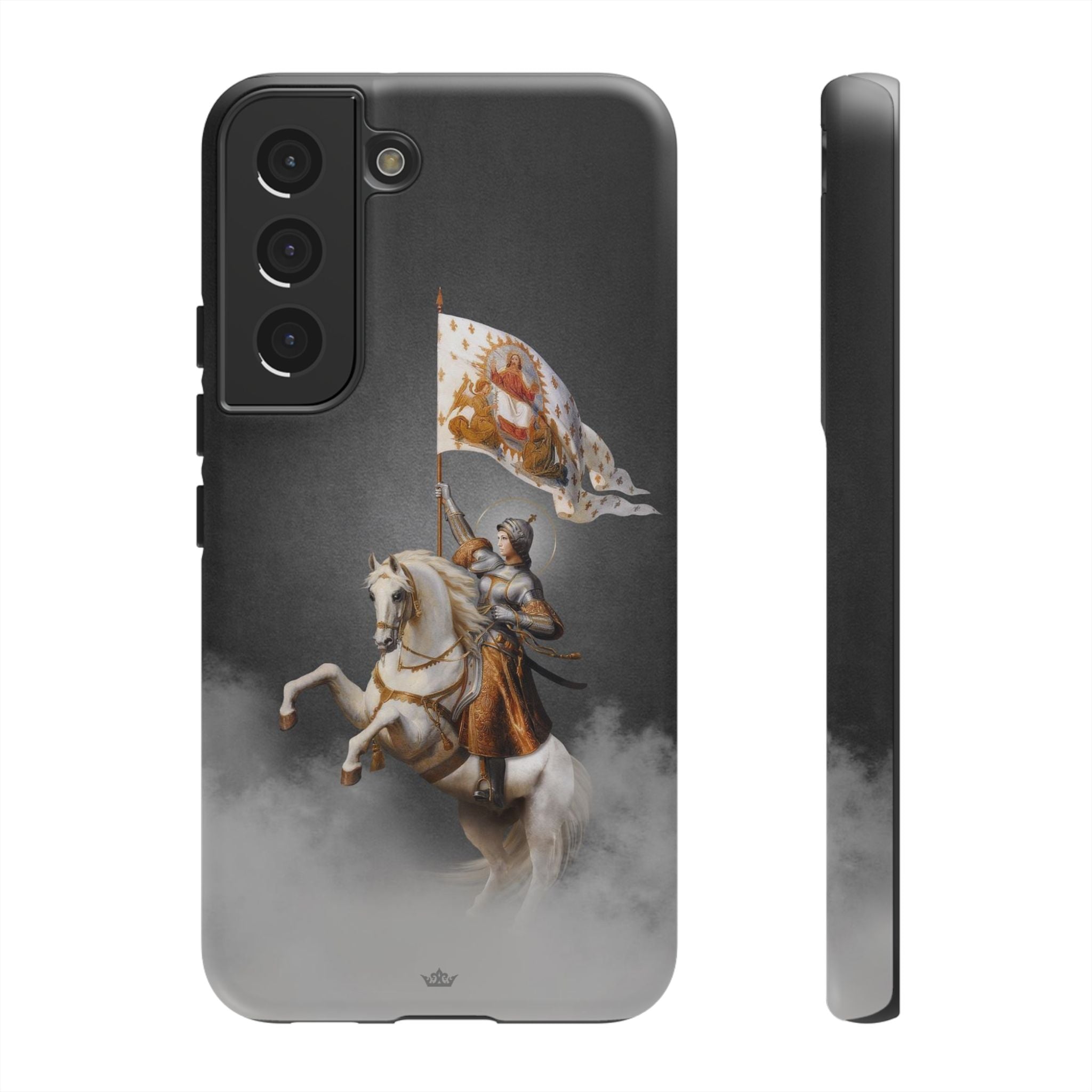 St. Joan of Arc in Battle Hard Phone Case (Dark)