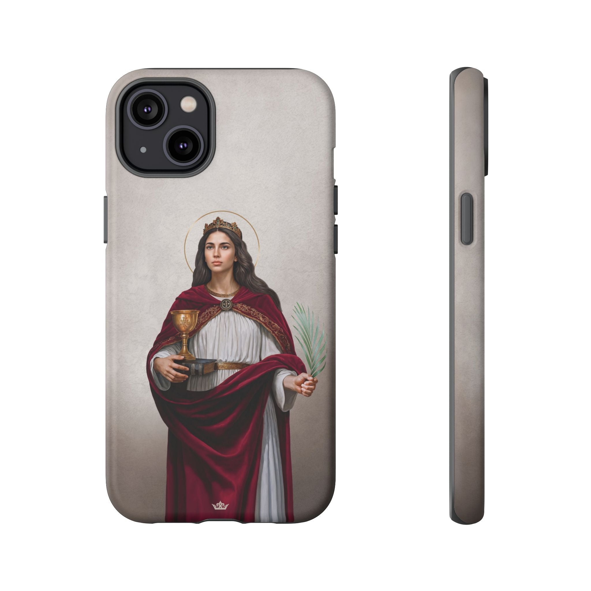 St. Barbara Hard Phone Case (Light)