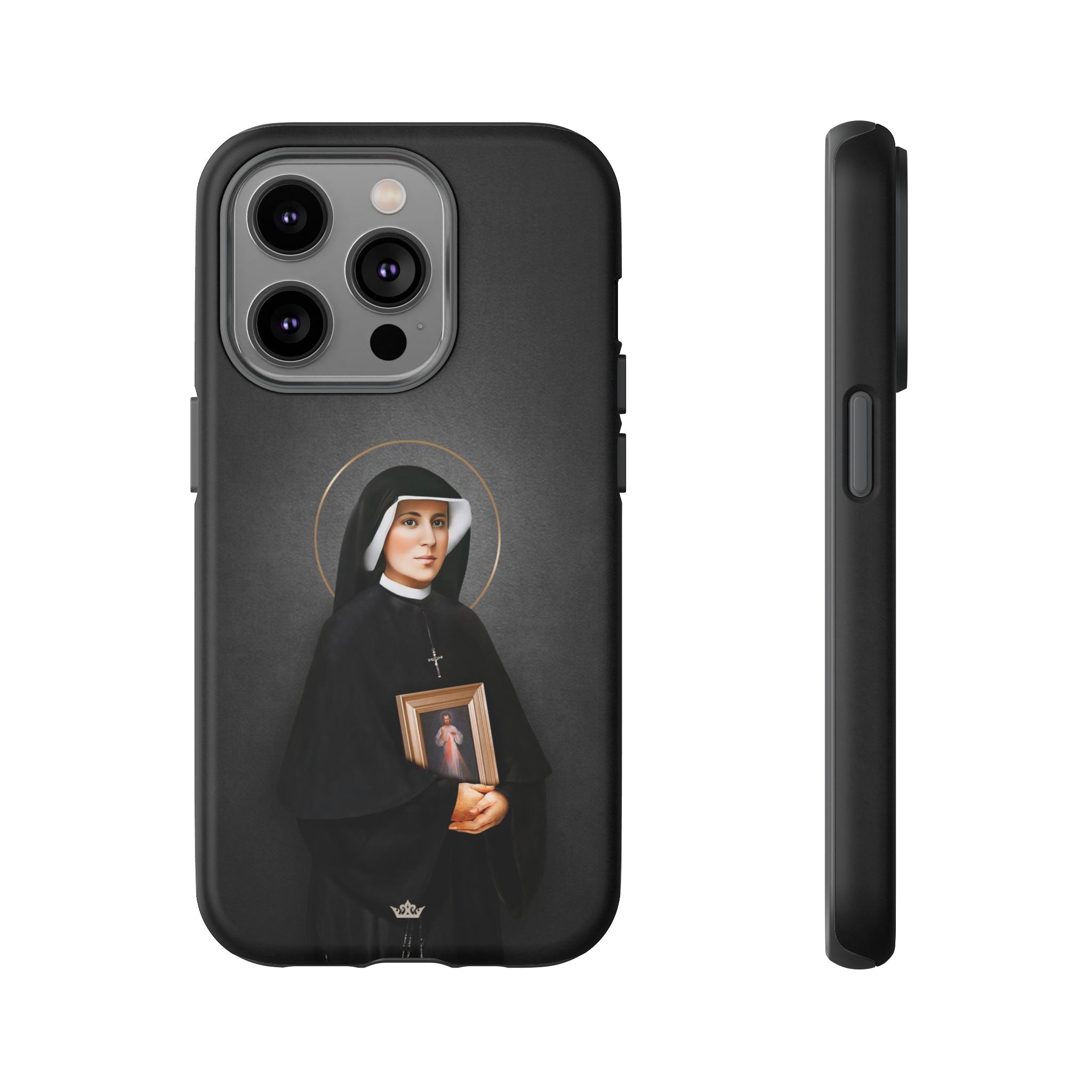 St. Faustina Hard Phone Case (Dark)