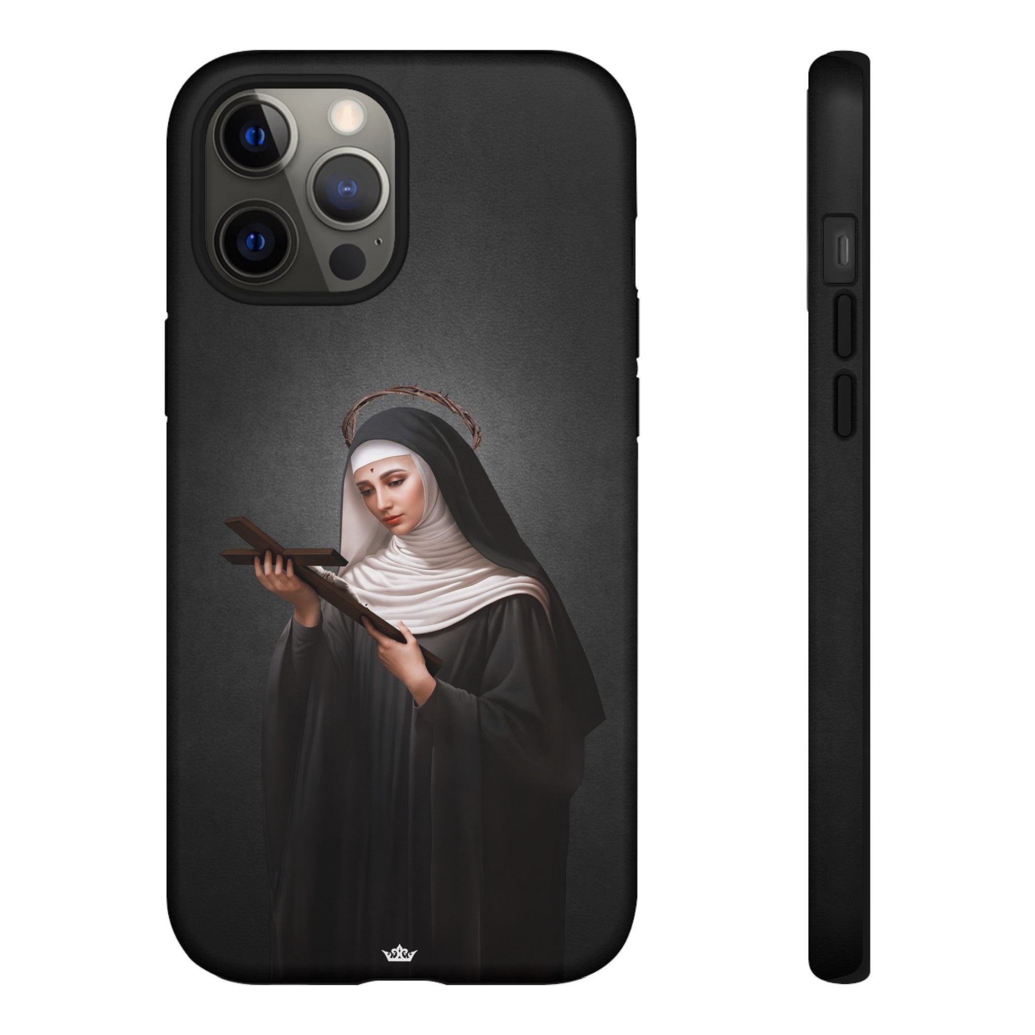 St. Rita of Cascia Hard Phone Case (Dark)