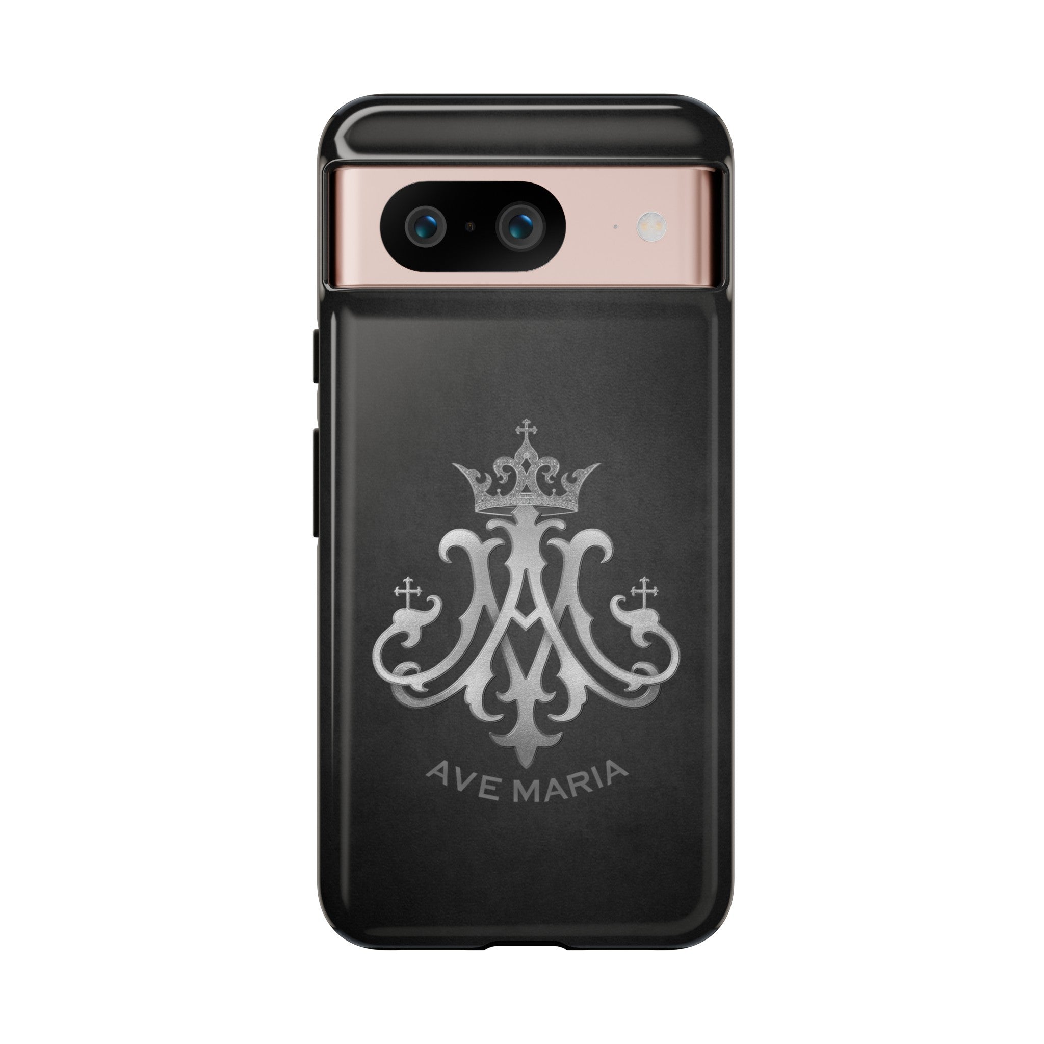 Ave Maria Hard Phone Case (Charcoal)