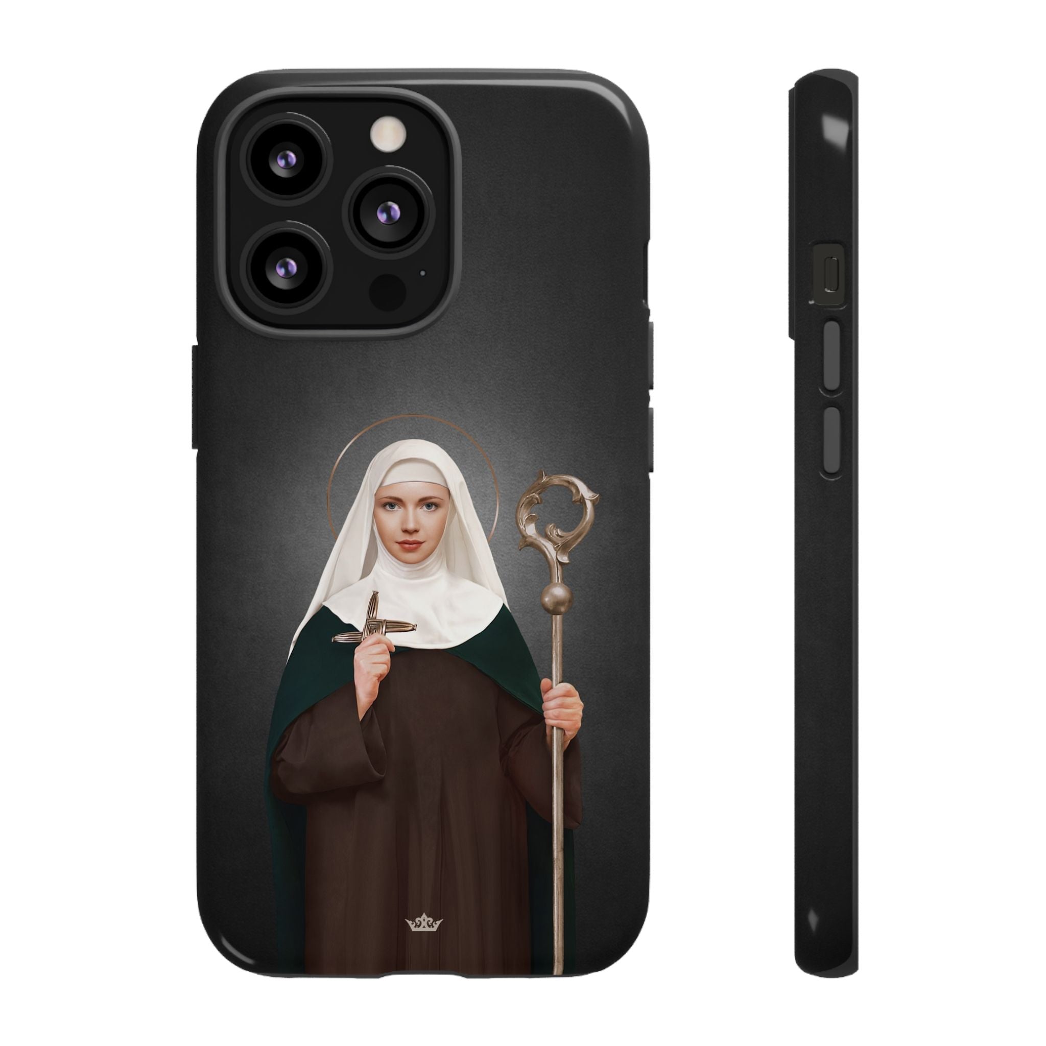 St. Brigid of Ireland Hard Phone Case (Dark)