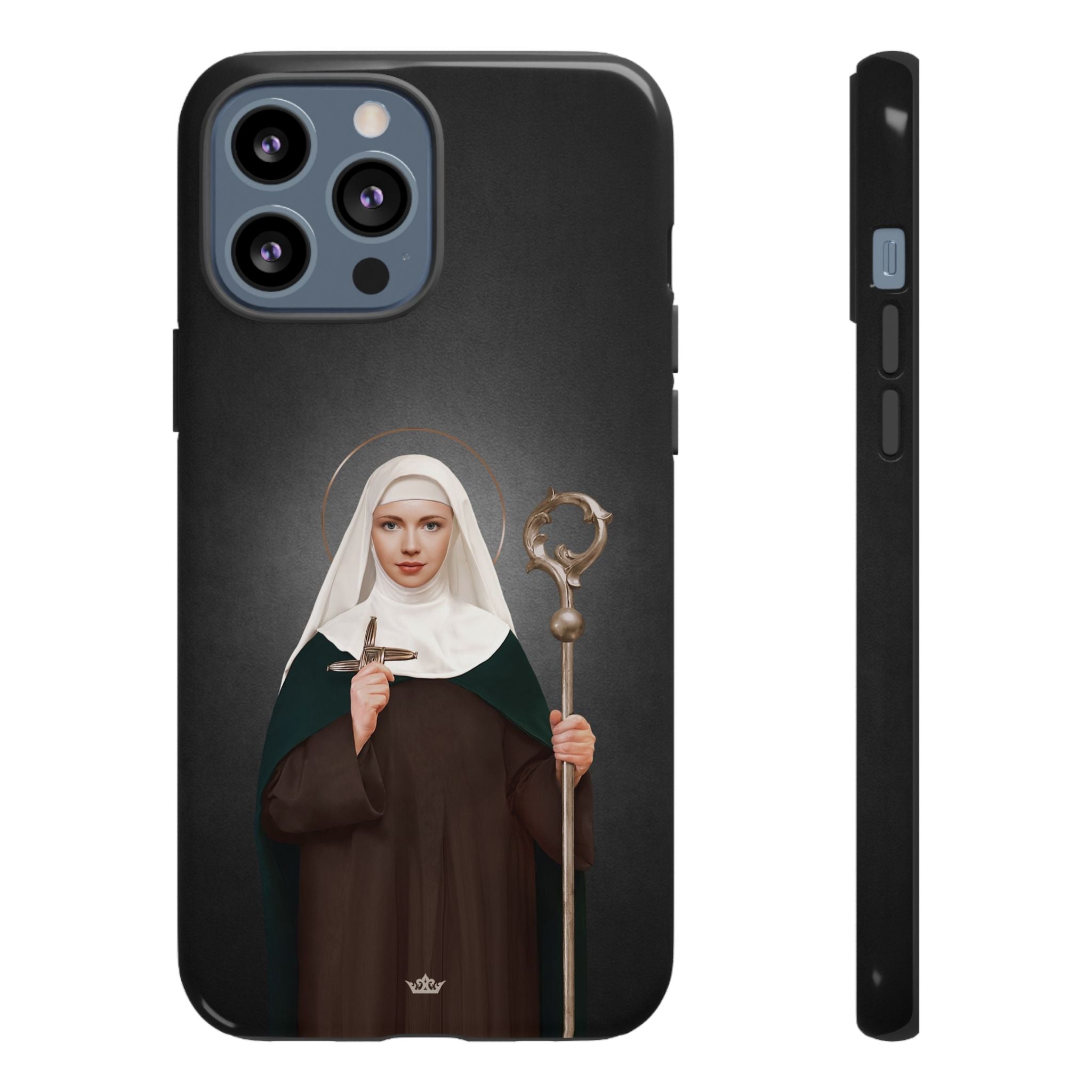 St. Brigid of Ireland Hard Phone Case (Dark)