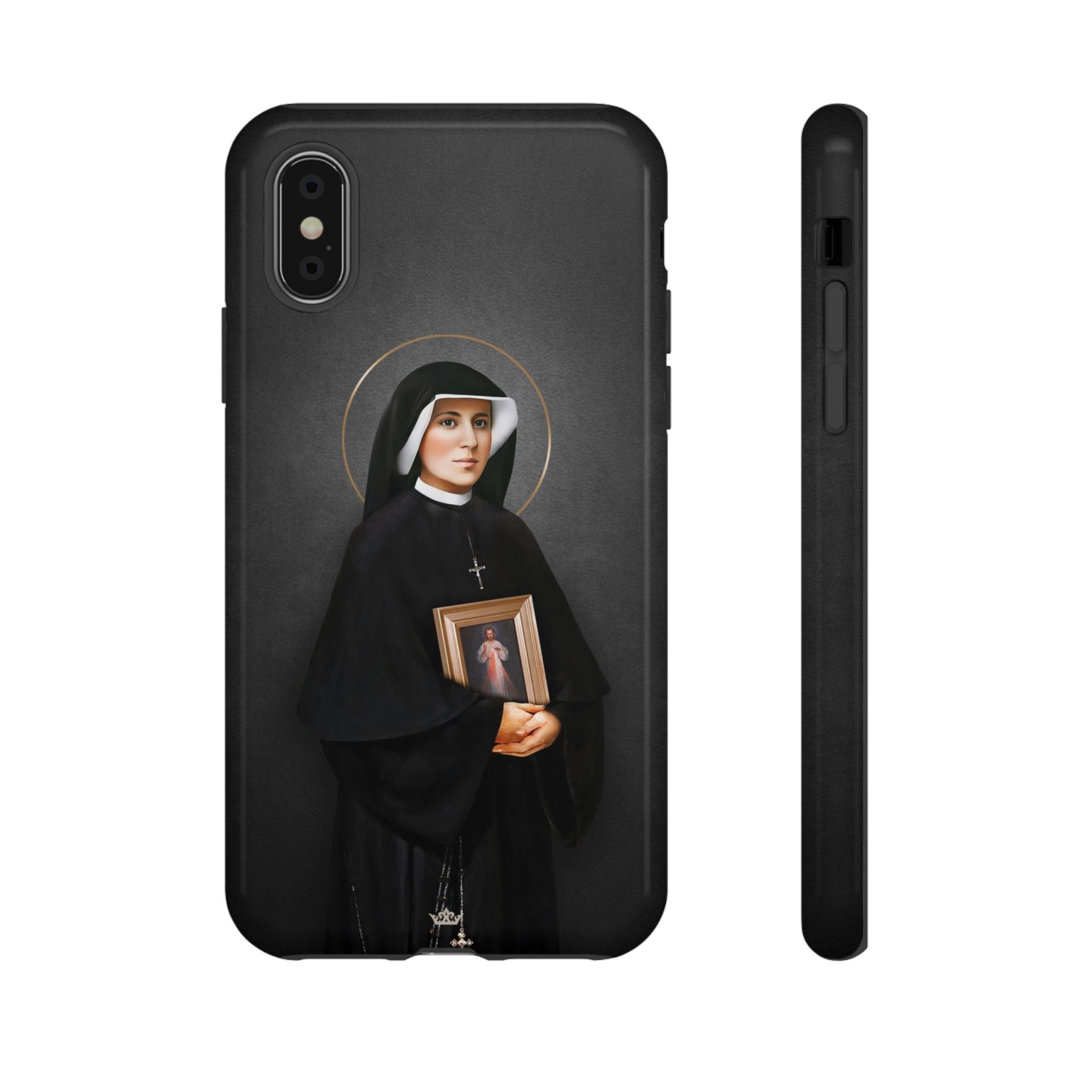 St. Faustina Hard Phone Case (Dark)