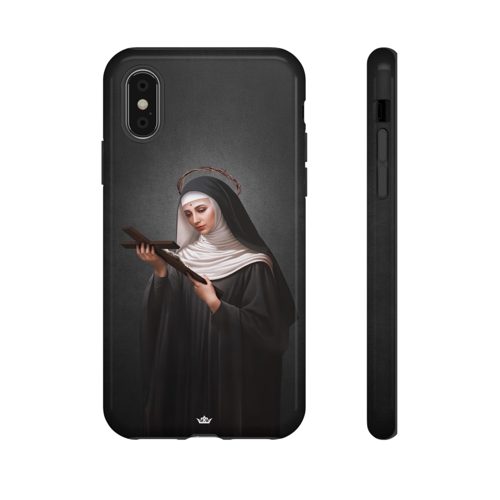 St. Rita of Cascia Hard Phone Case (Dark)