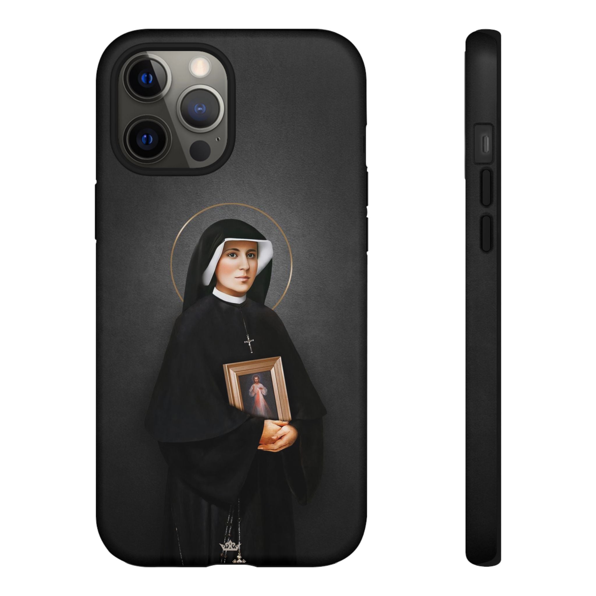 St. Faustina Hard Phone Case (Dark)