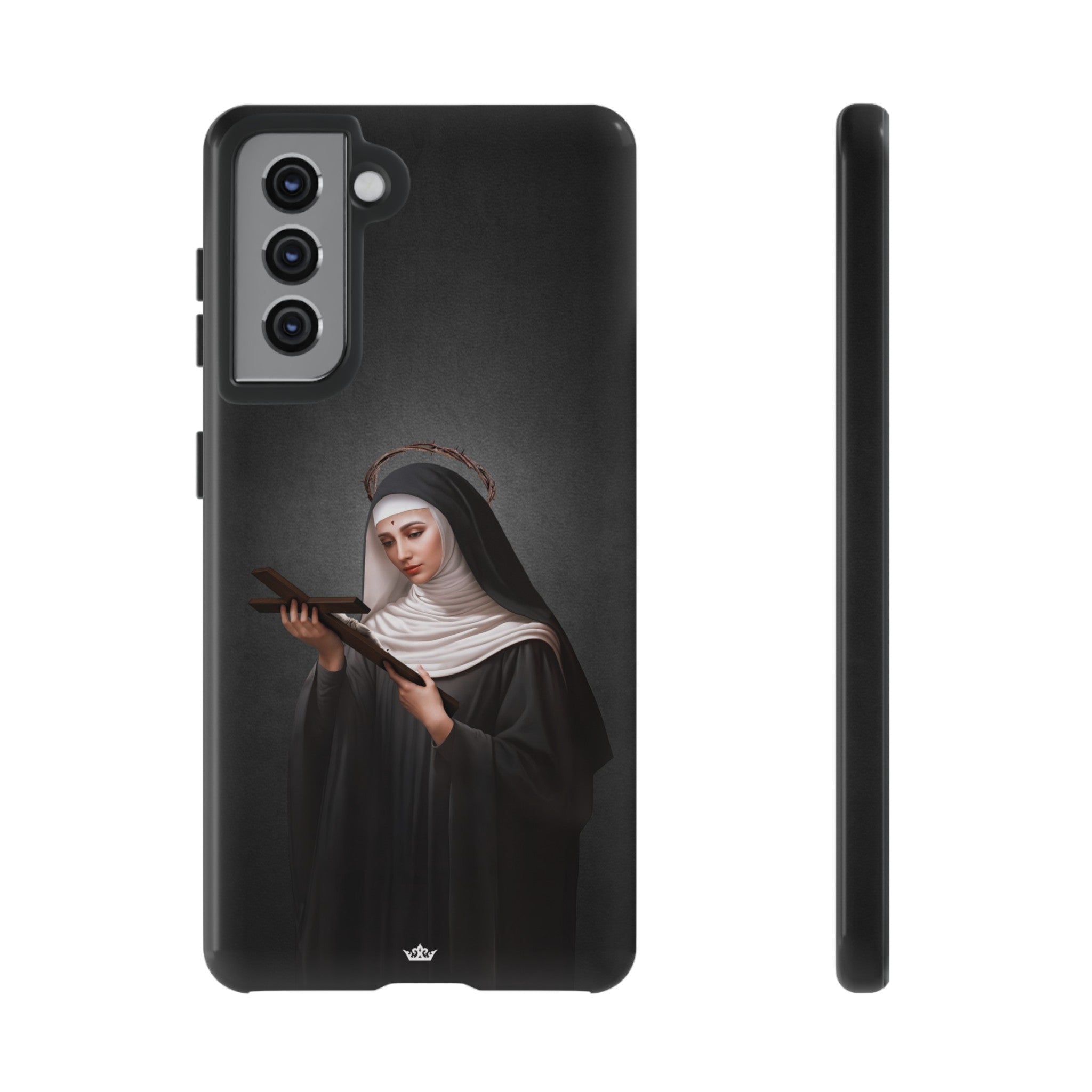 St. Rita of Cascia Hard Phone Case (Dark)