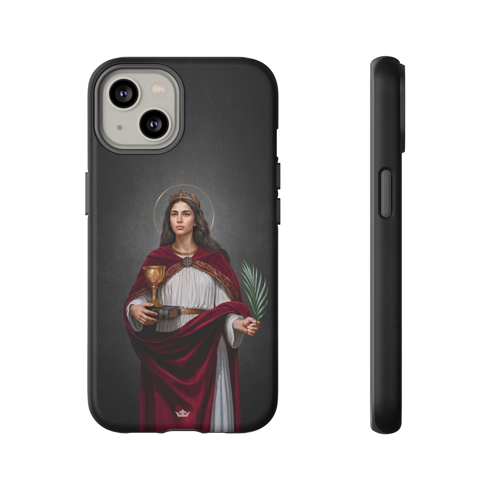 St. Barbara Hard Phone Case (Dark)