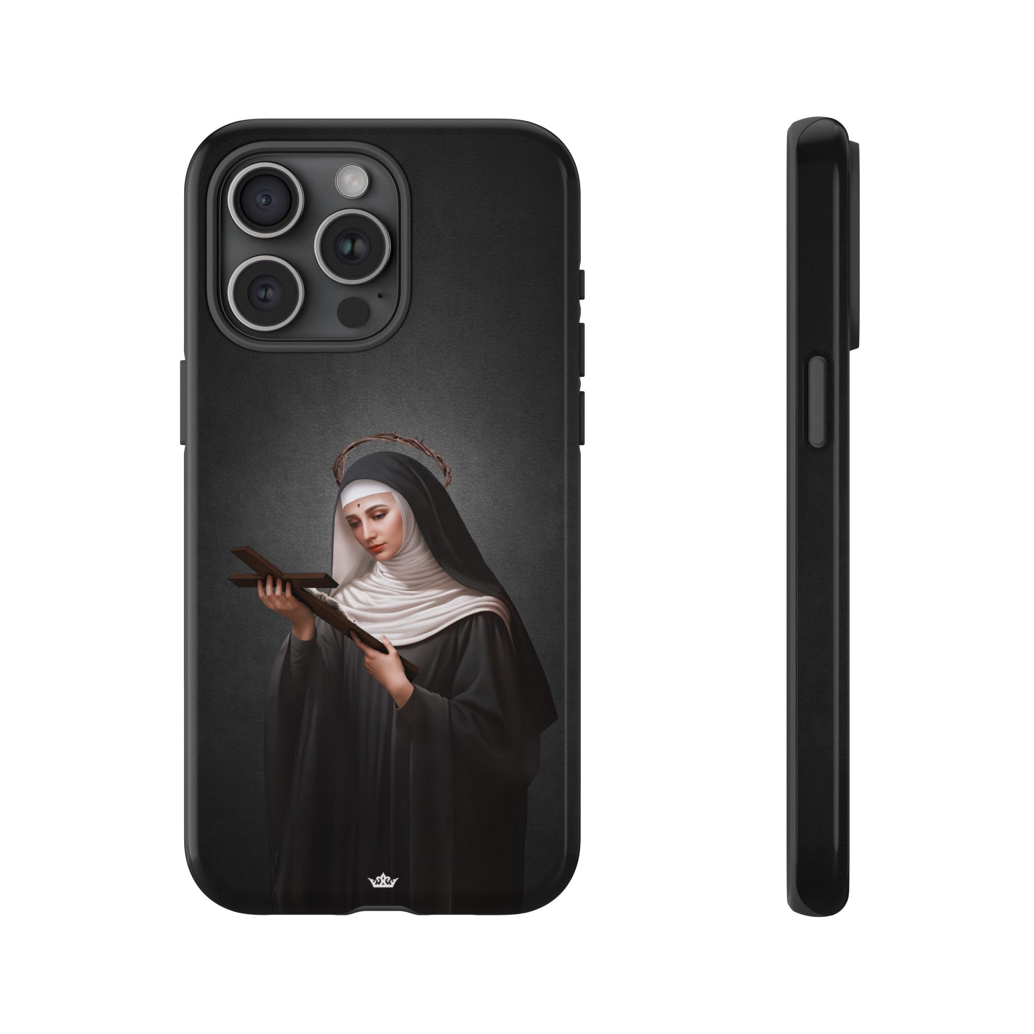 St. Rita of Cascia Hard Phone Case (Dark)