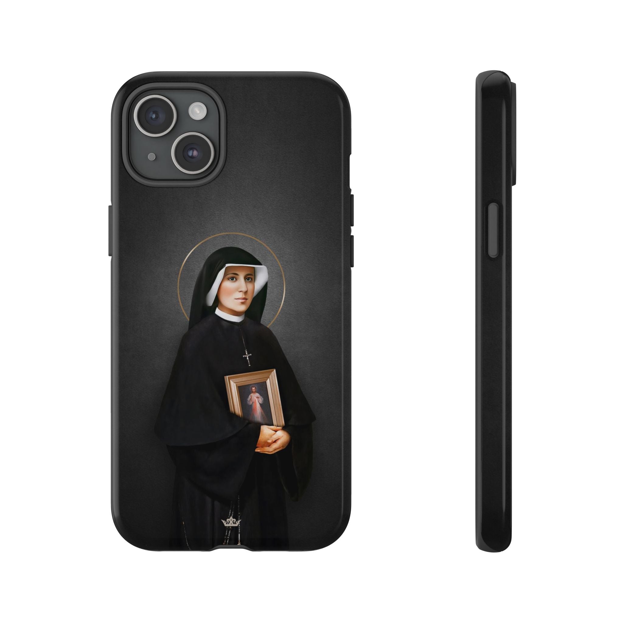 St. Faustina Hard Phone Case (Dark)