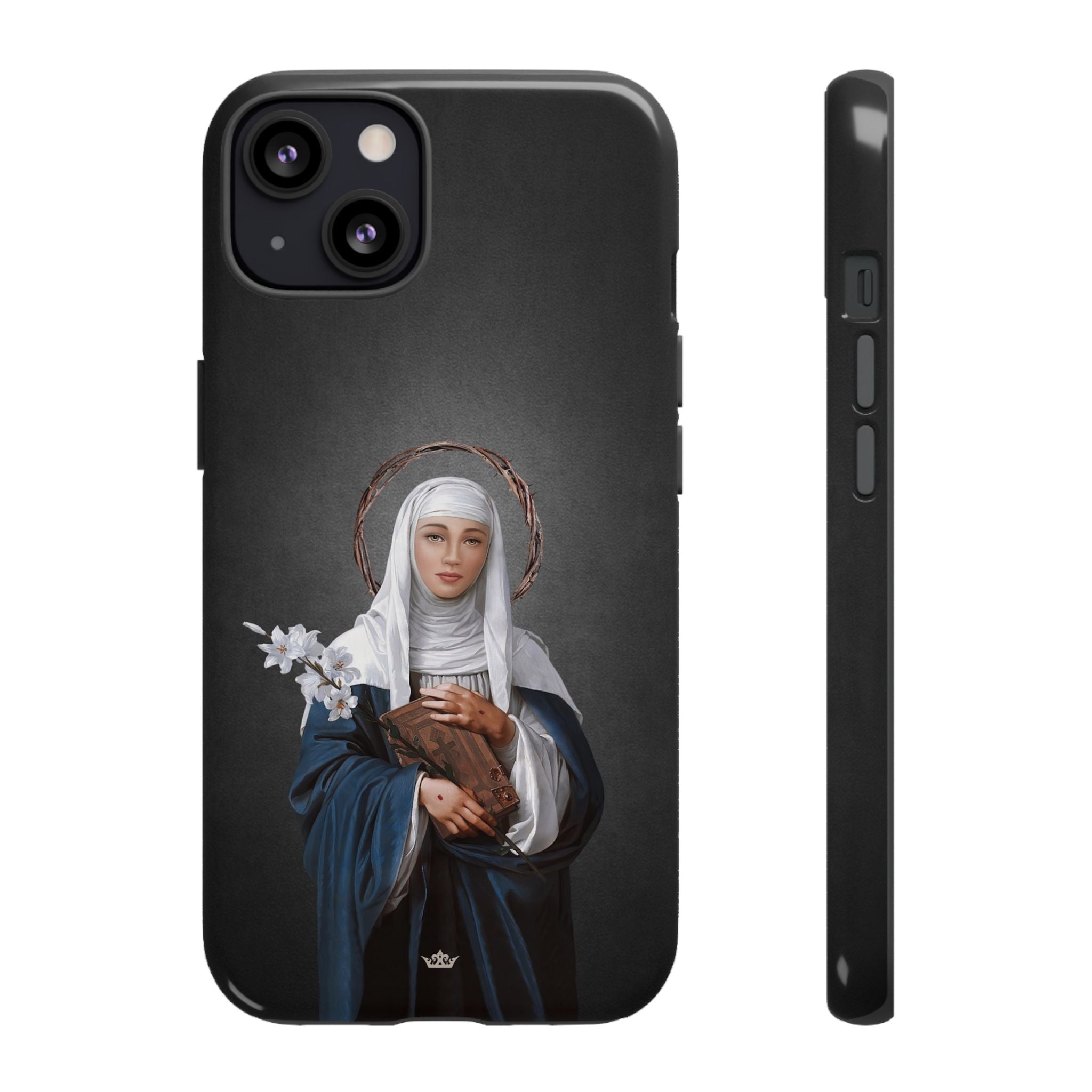 St. Catherine of Siena Hard Phone Case (Dark)