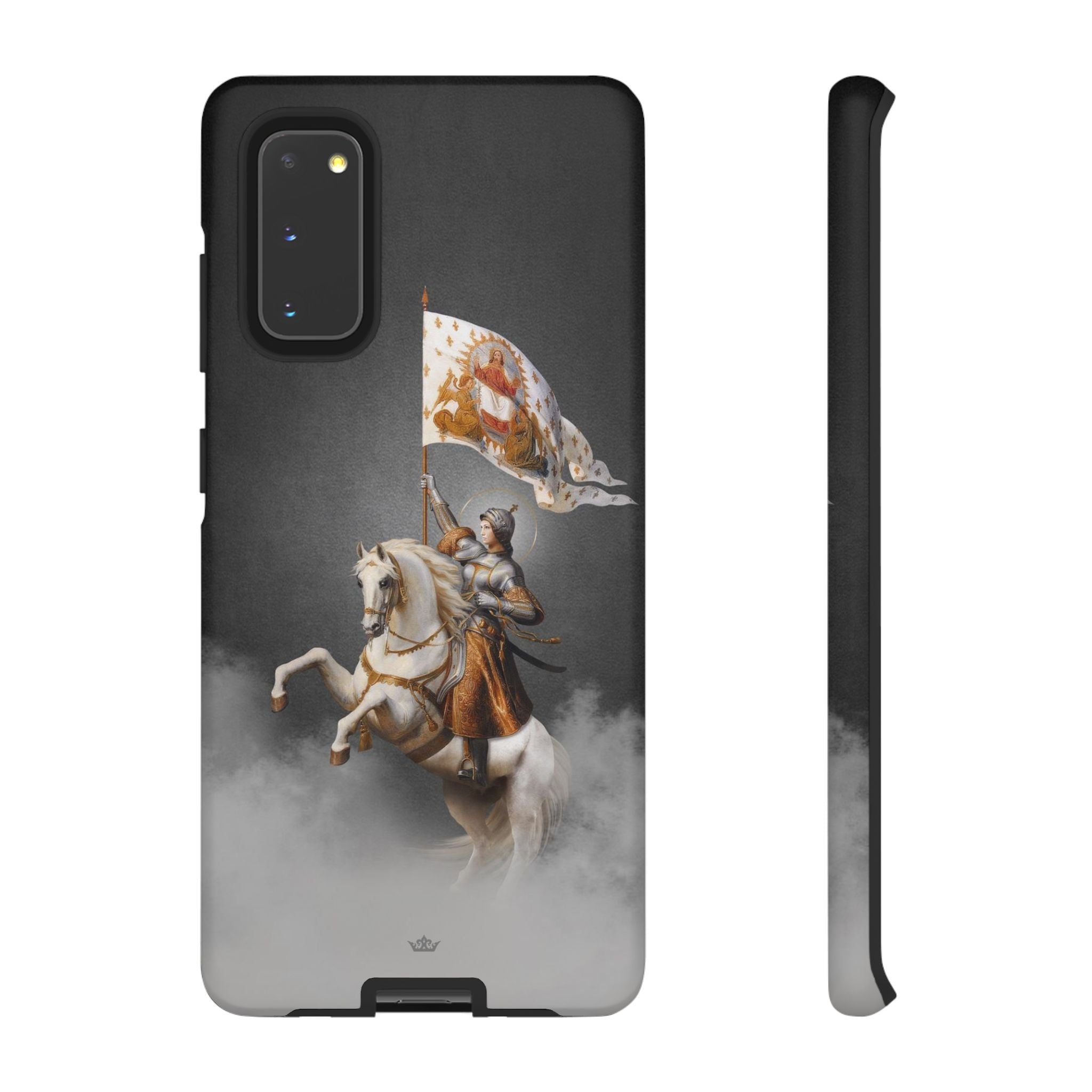 St. Joan of Arc in Battle Hard Phone Case (Dark)