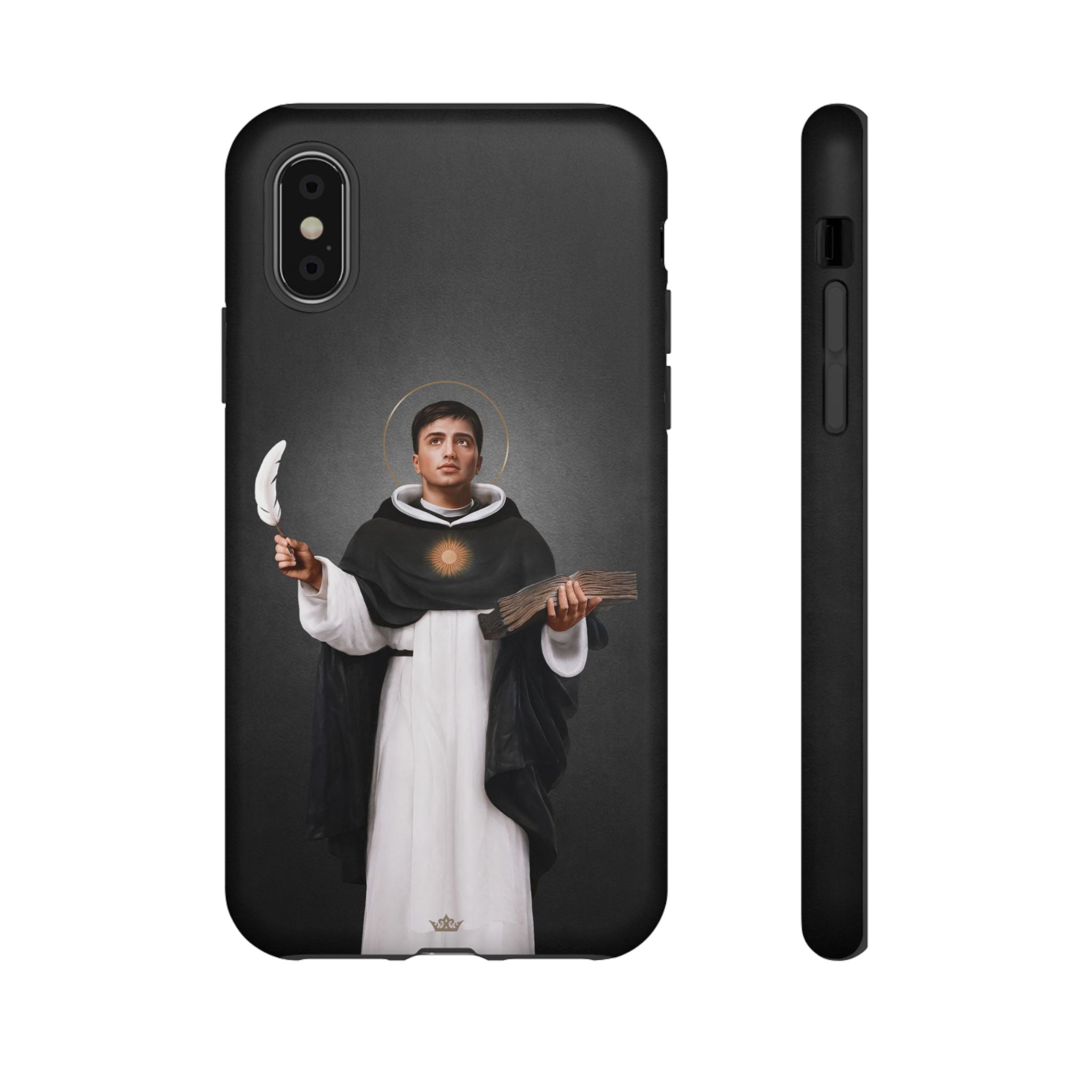 St. Thomas Aquinas Hard Phone Case (Dark)