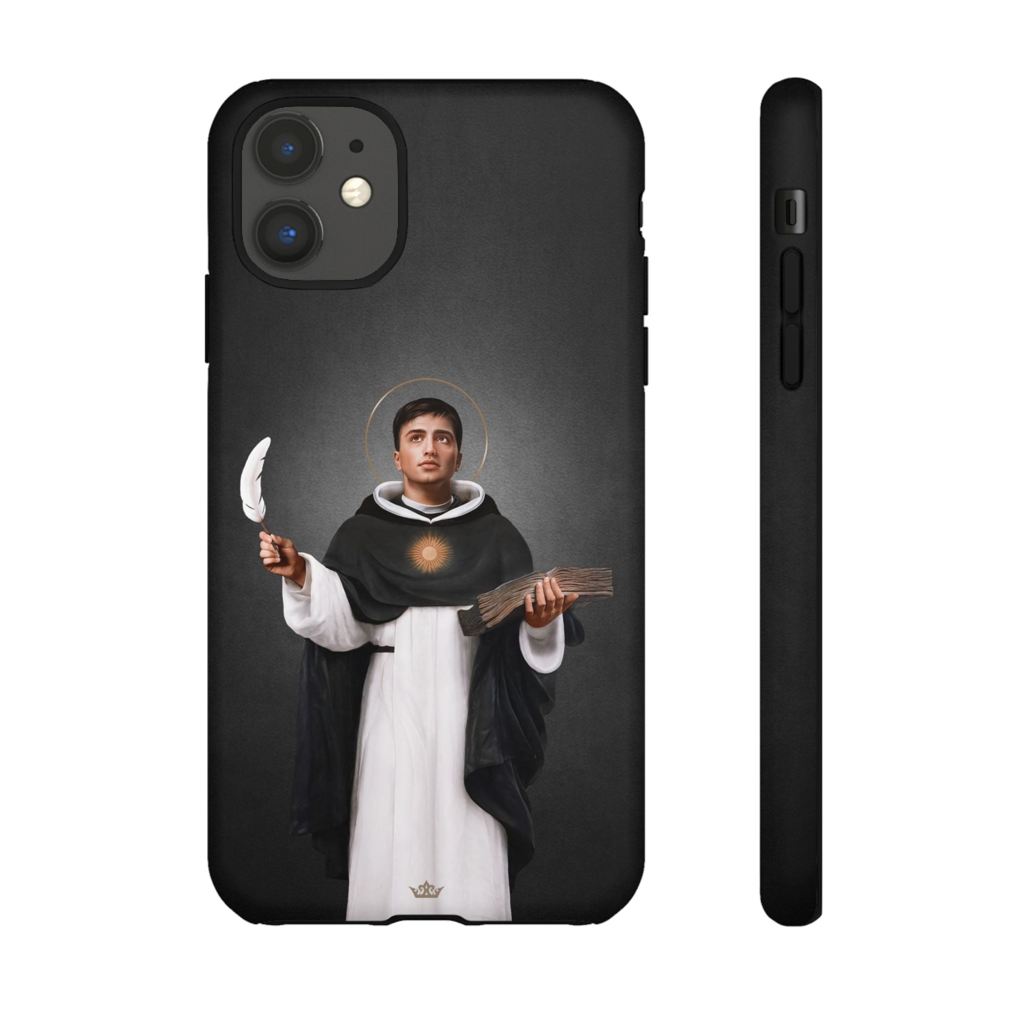 St. Thomas Aquinas Hard Phone Case (Dark)