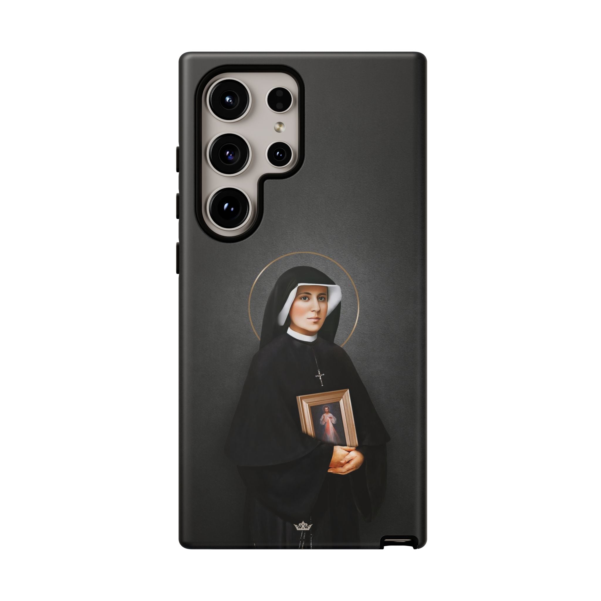 St. Faustina Hard Phone Case (Dark)