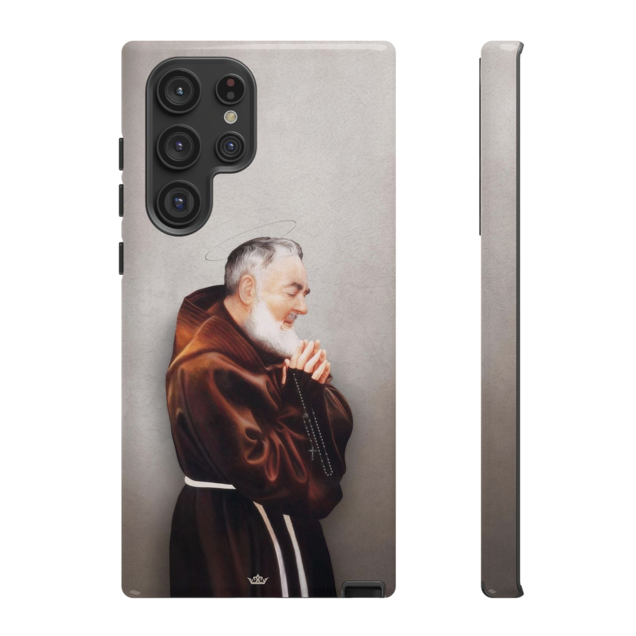 St. Padre Pio Hard Phone Case (Light)