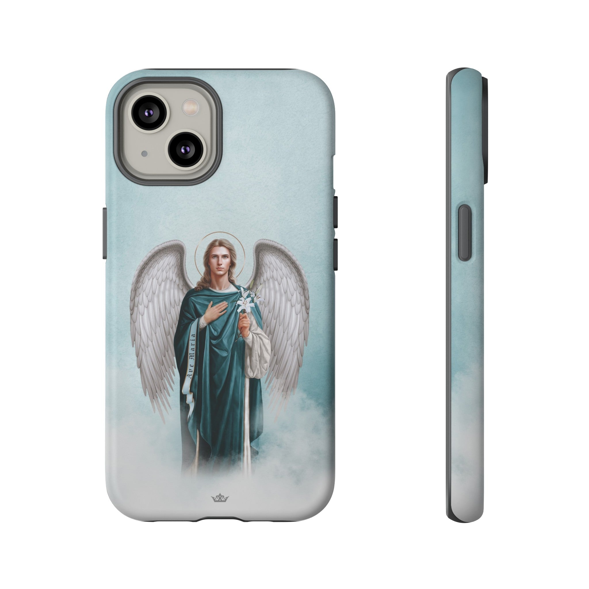 St. Gabriel the Archangel Hard Phone Case (Blue)