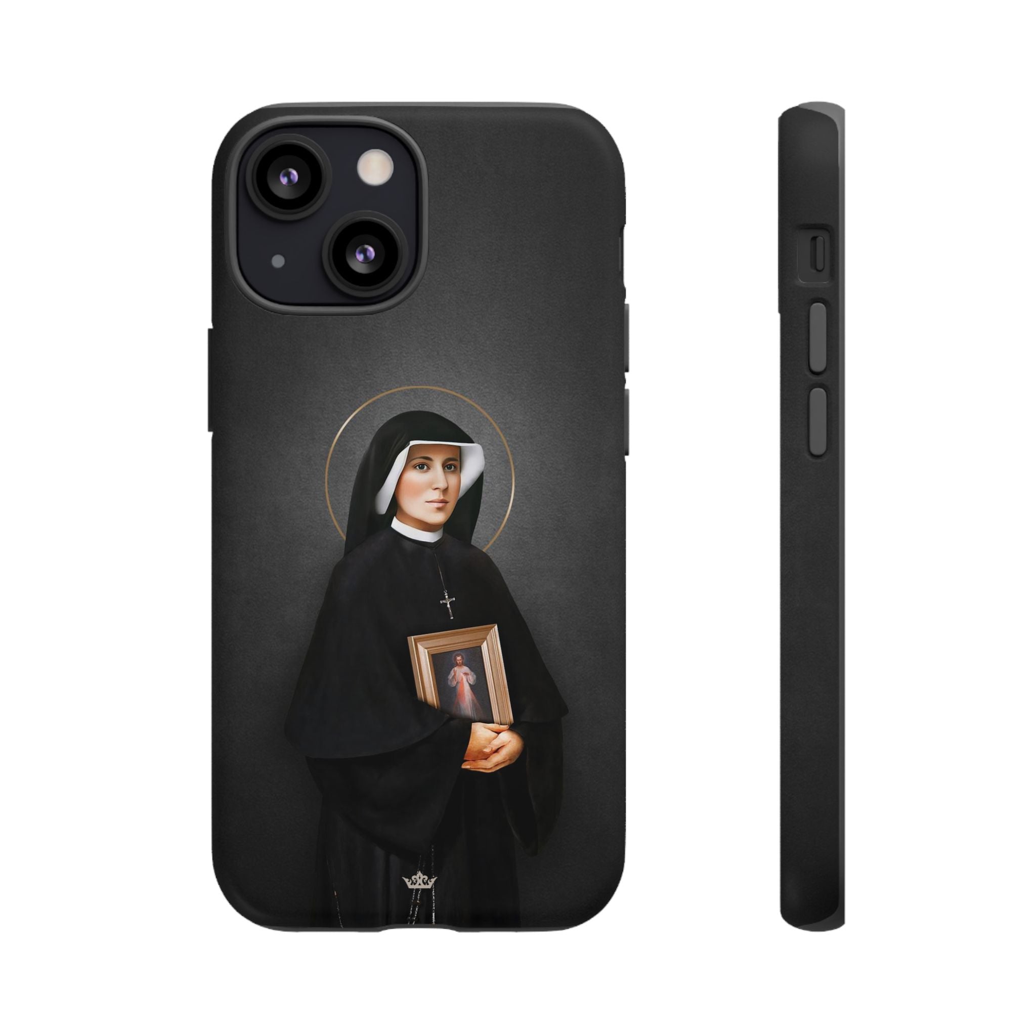 St. Faustina Hard Phone Case (Dark)