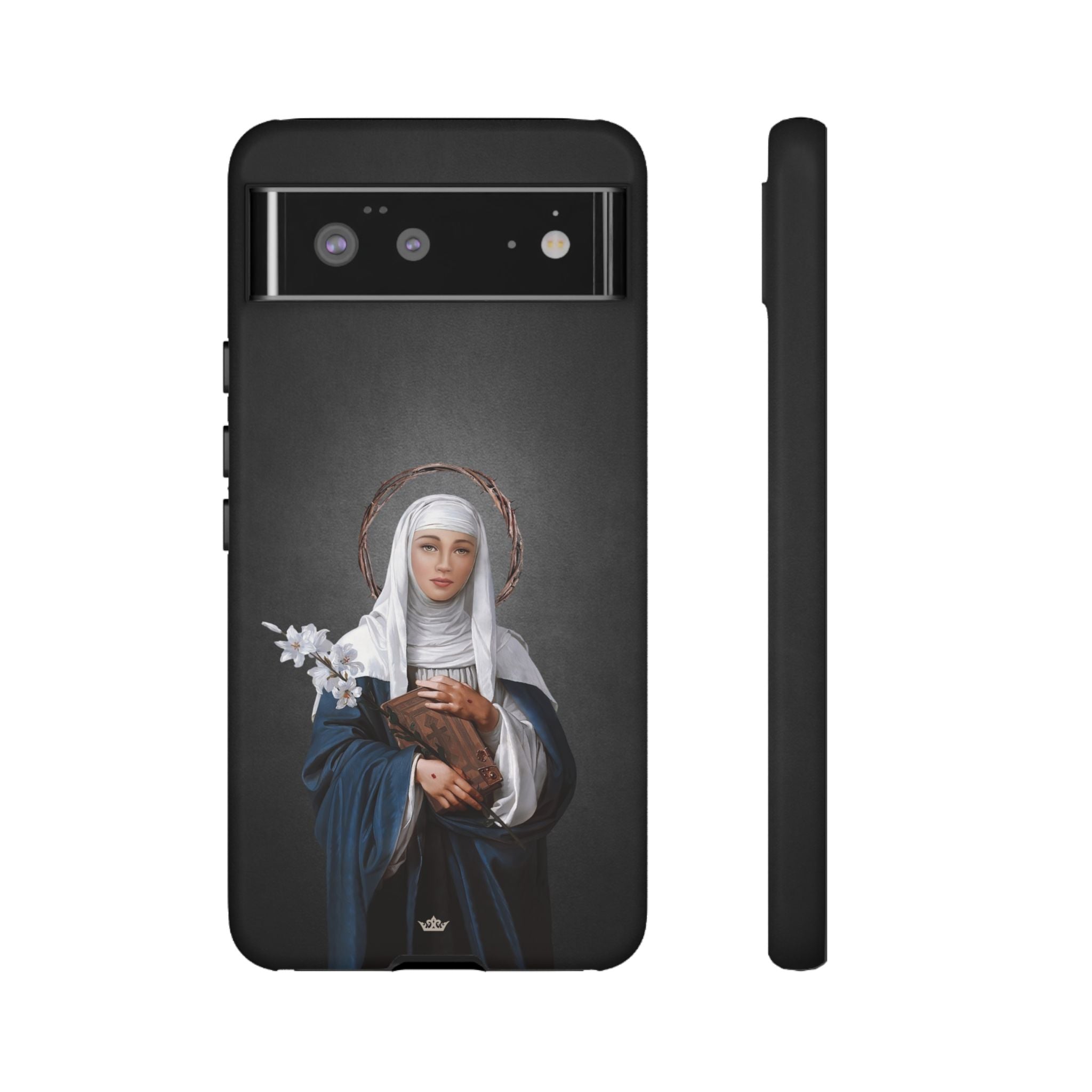 St. Catherine of Siena Hard Phone Case (Dark)