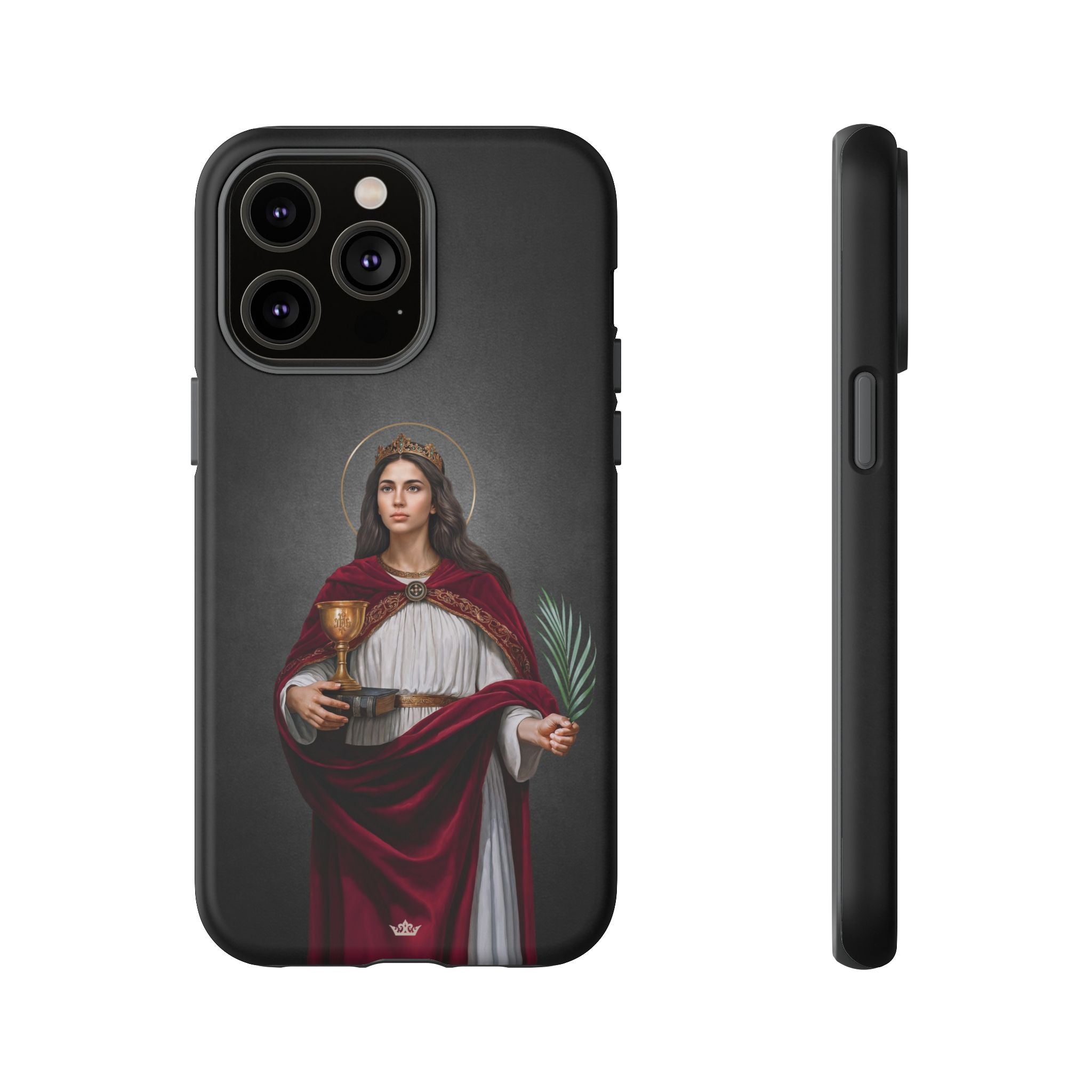 St. Barbara Hard Phone Case (Dark)