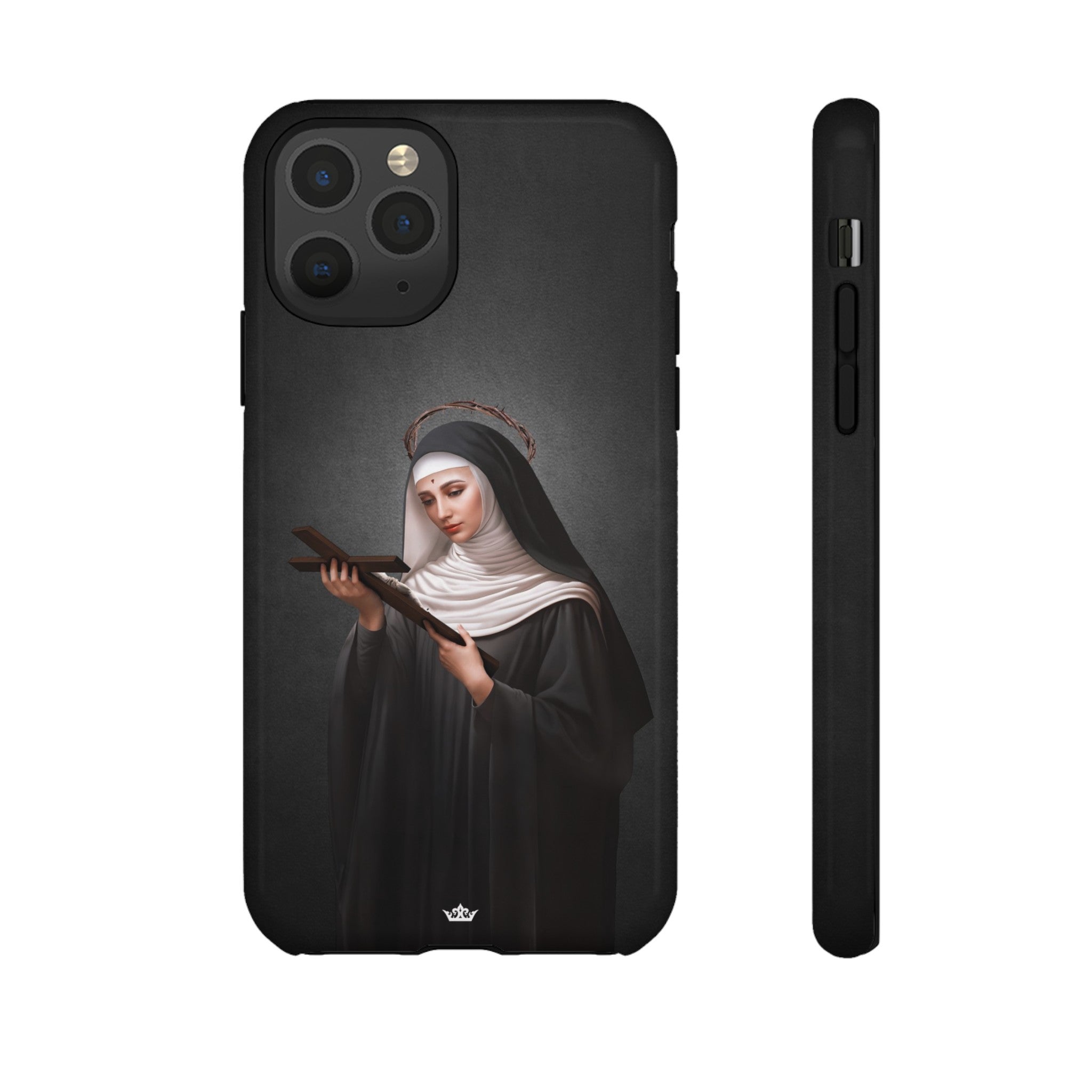 St. Rita of Cascia Hard Phone Case (Dark)