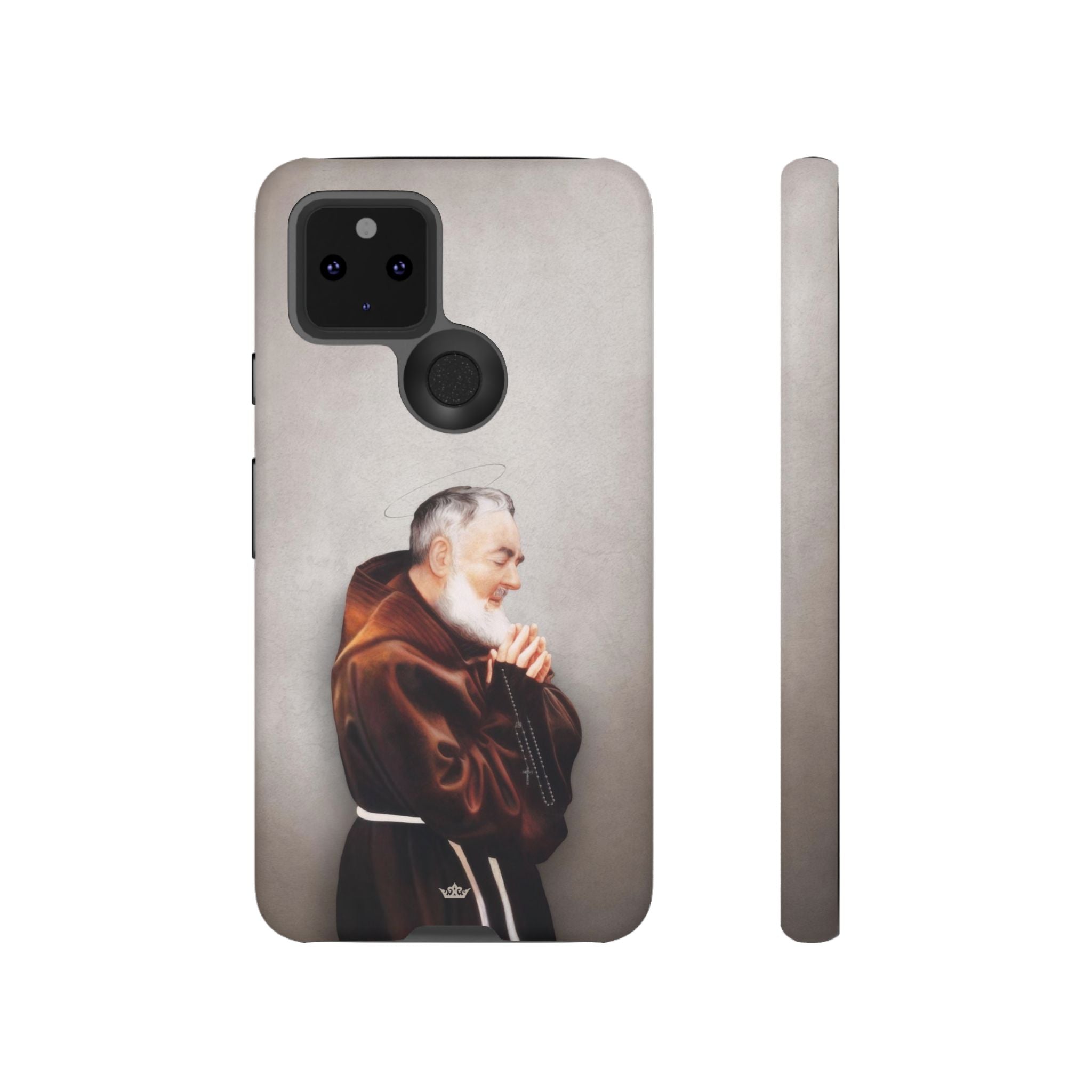 St. Padre Pio Hard Phone Case (Light)