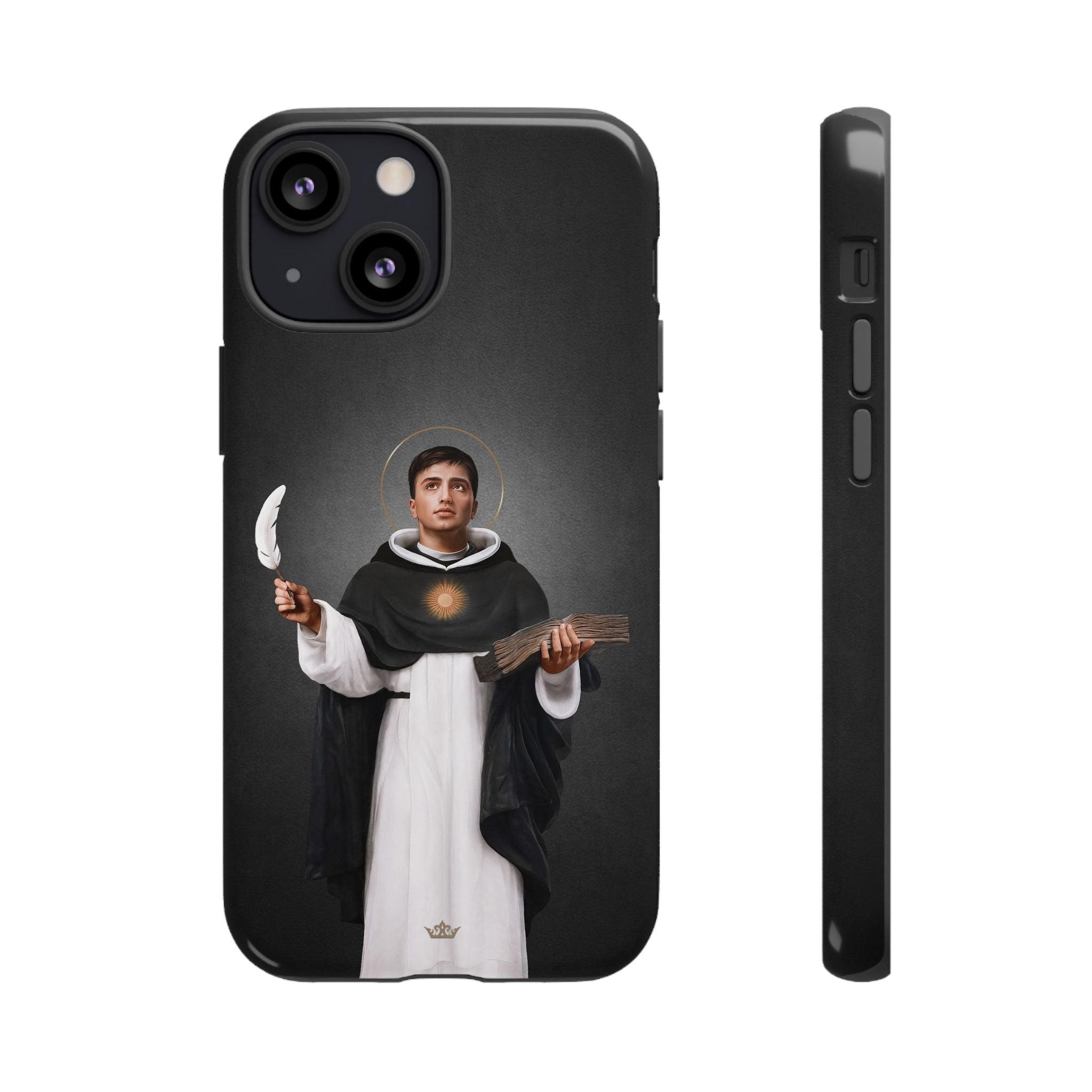 St. Thomas Aquinas Hard Phone Case (Dark)