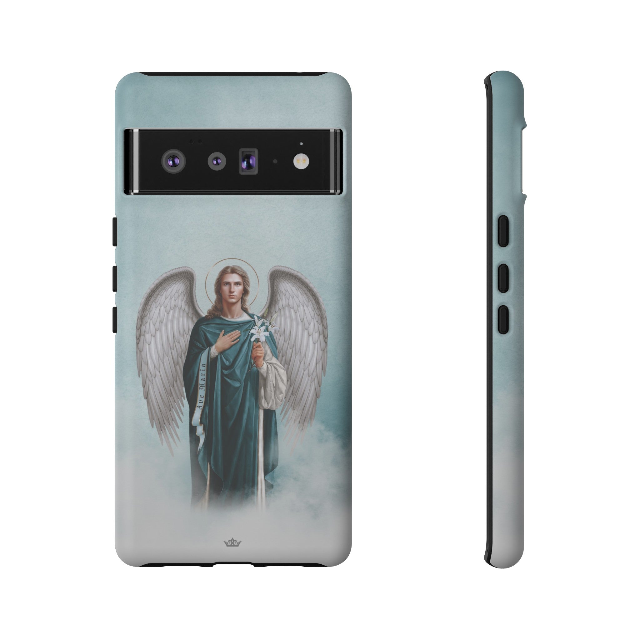 St. Gabriel the Archangel Hard Phone Case (Blue)