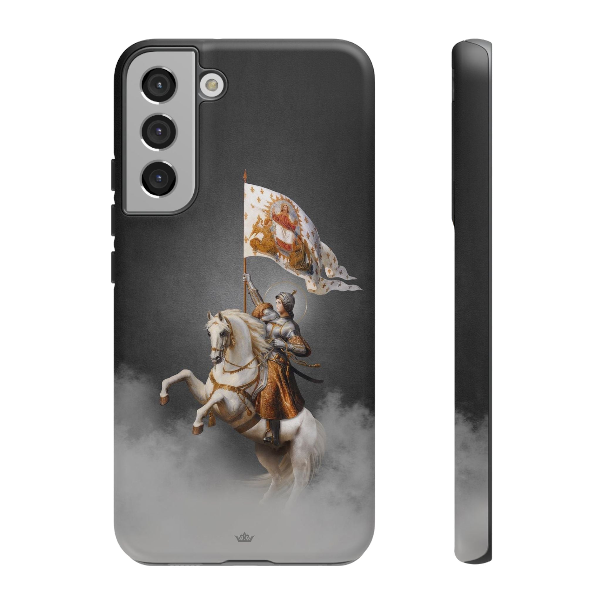 St. Joan of Arc in Battle Hard Phone Case (Dark)